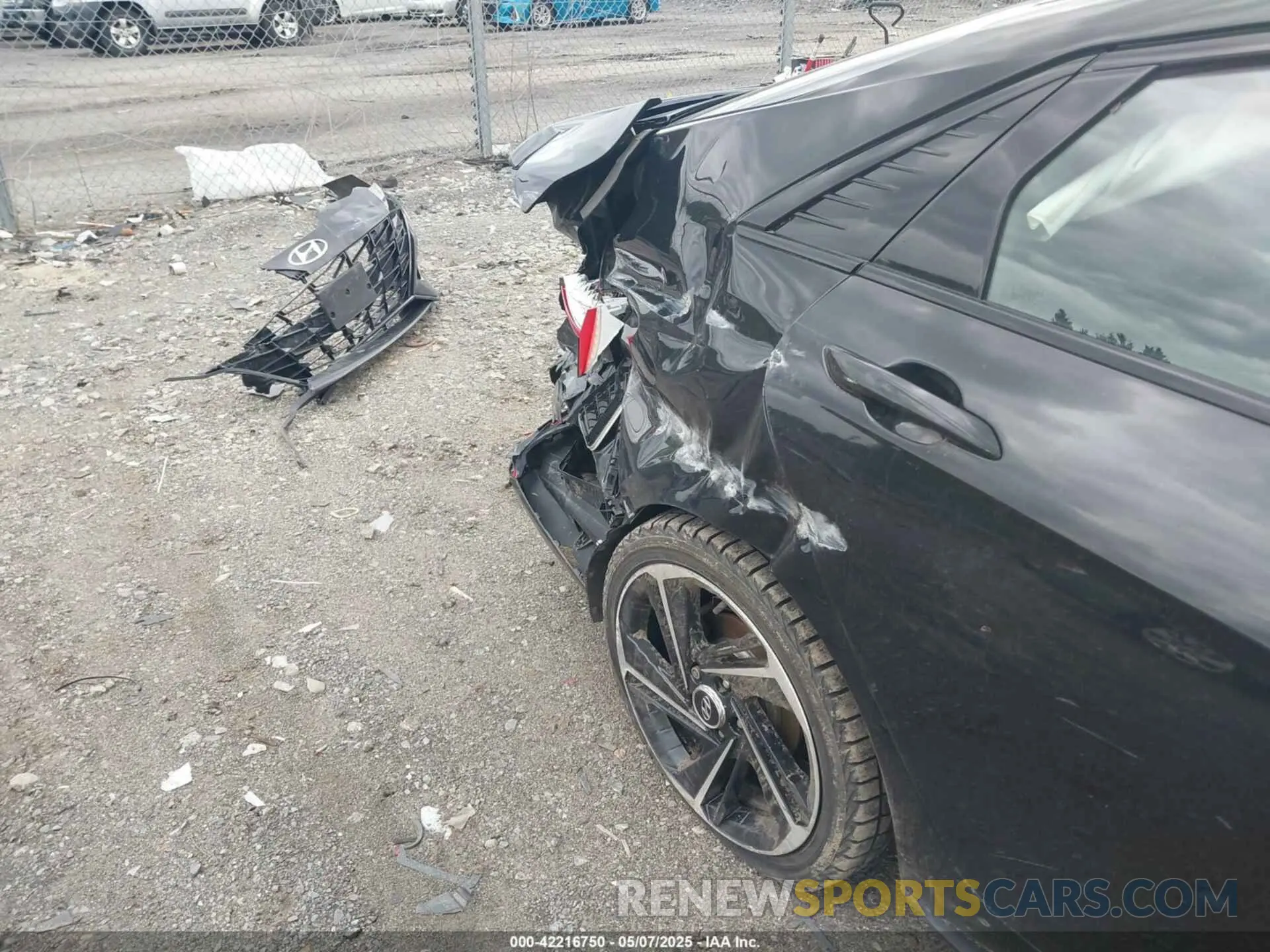 6 fotografías del automóvil dañado KMHLR4AF1MU190365 HYUNDAI ELANTRA 2021