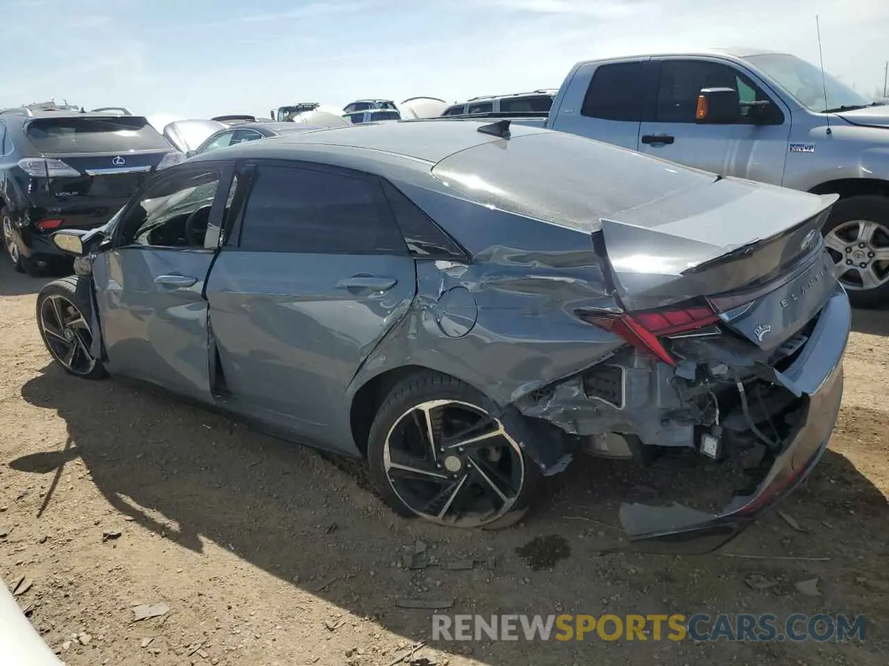 2 fotografías del automóvil dañado KMHLR4AF5MU146918 HYUNDAI ELANTRA 2021