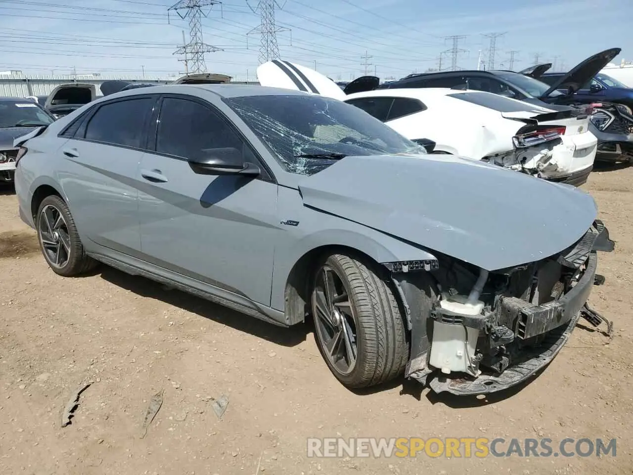 4 fotografías del automóvil dañado KMHLR4AF5MU146918 HYUNDAI ELANTRA 2021