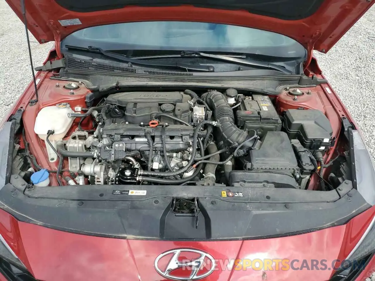 11 fotografías del automóvil dañado KMHLR4AF5MU174489 HYUNDAI ELANTRA 2021