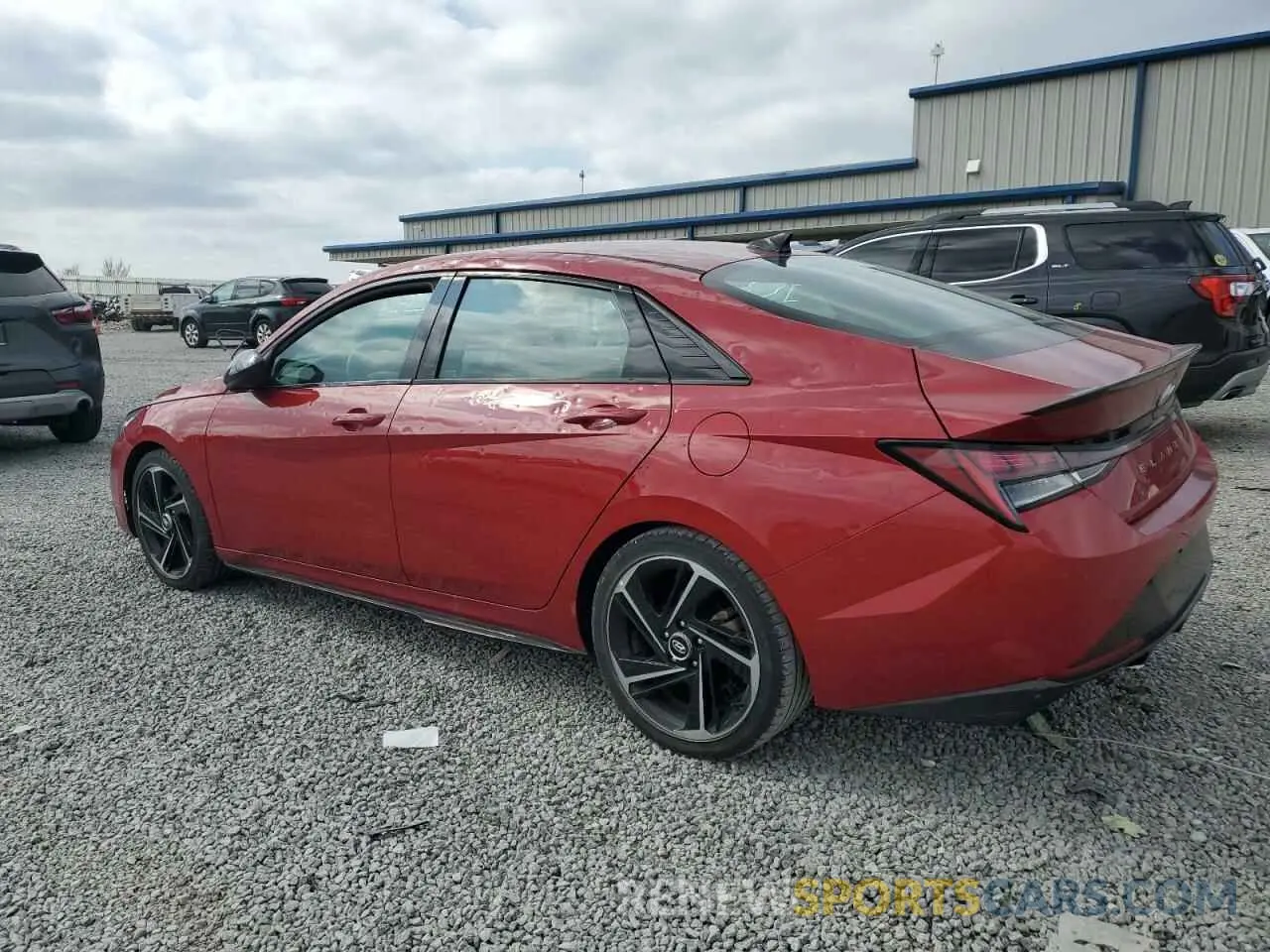 2 fotografías del automóvil dañado KMHLR4AF5MU174489 HYUNDAI ELANTRA 2021