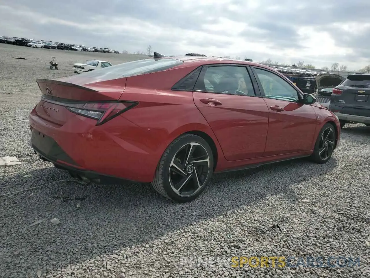 3 fotografías del automóvil dañado KMHLR4AF5MU174489 HYUNDAI ELANTRA 2021