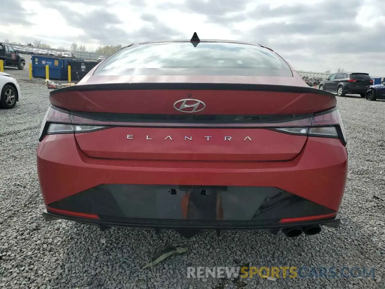 6 fotografías del automóvil dañado KMHLR4AF5MU174489 HYUNDAI ELANTRA 2021