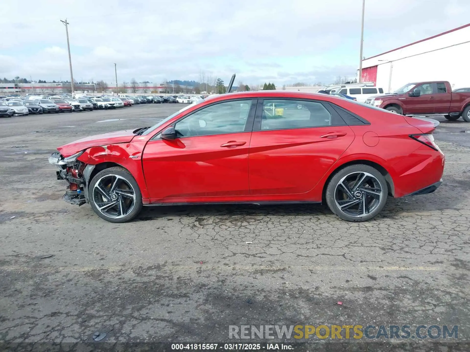 14 fotografías del automóvil dañado KMHLR4AF5MU181801 HYUNDAI ELANTRA 2021