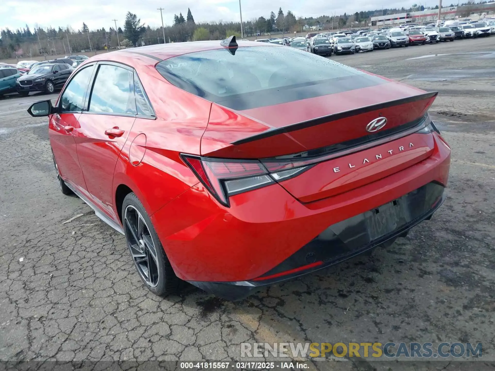 3 fotografías del automóvil dañado KMHLR4AF5MU181801 HYUNDAI ELANTRA 2021