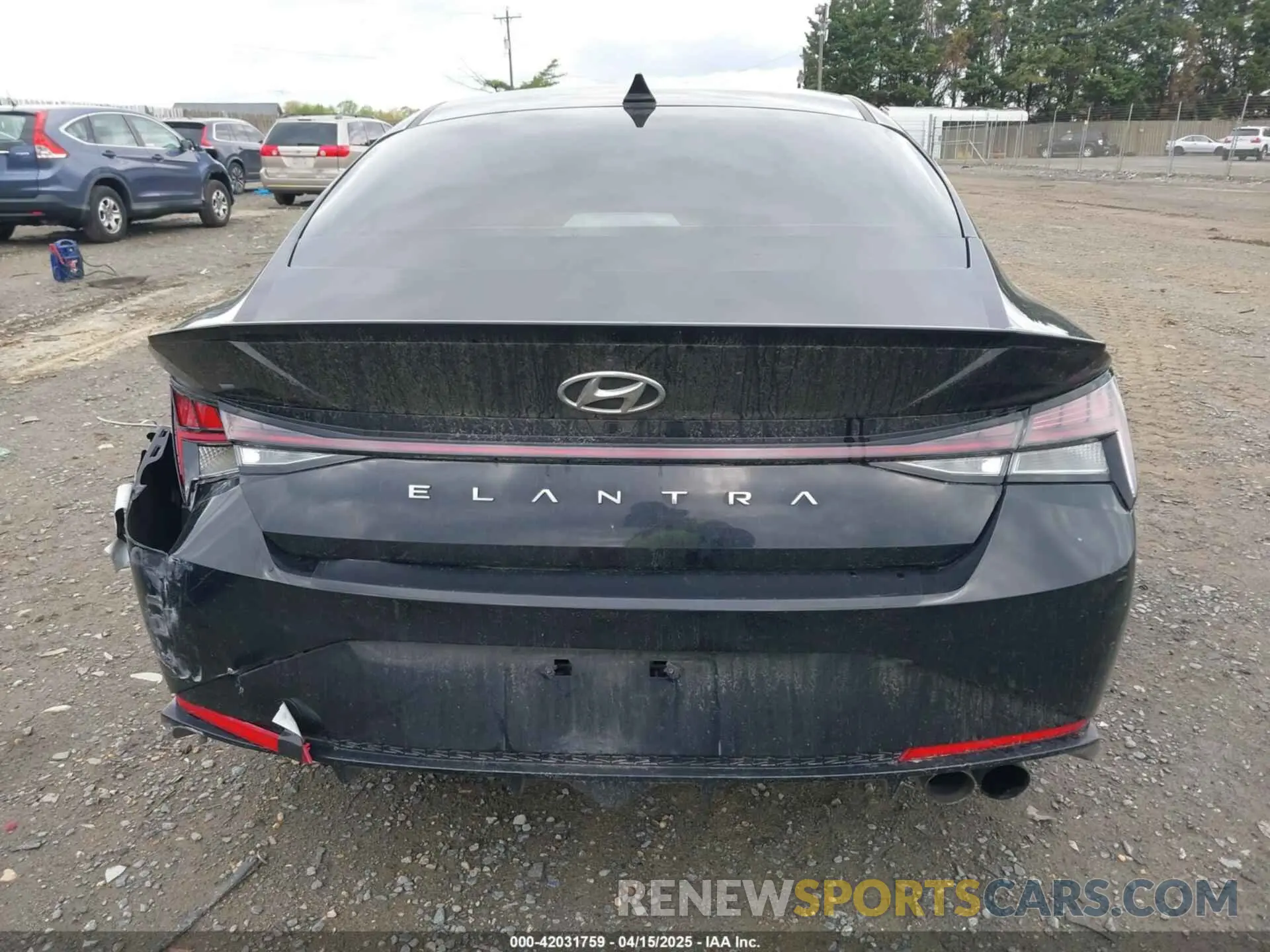 16 fotografías del automóvil dañado KMHLR4AF9MU173555 HYUNDAI ELANTRA 2021