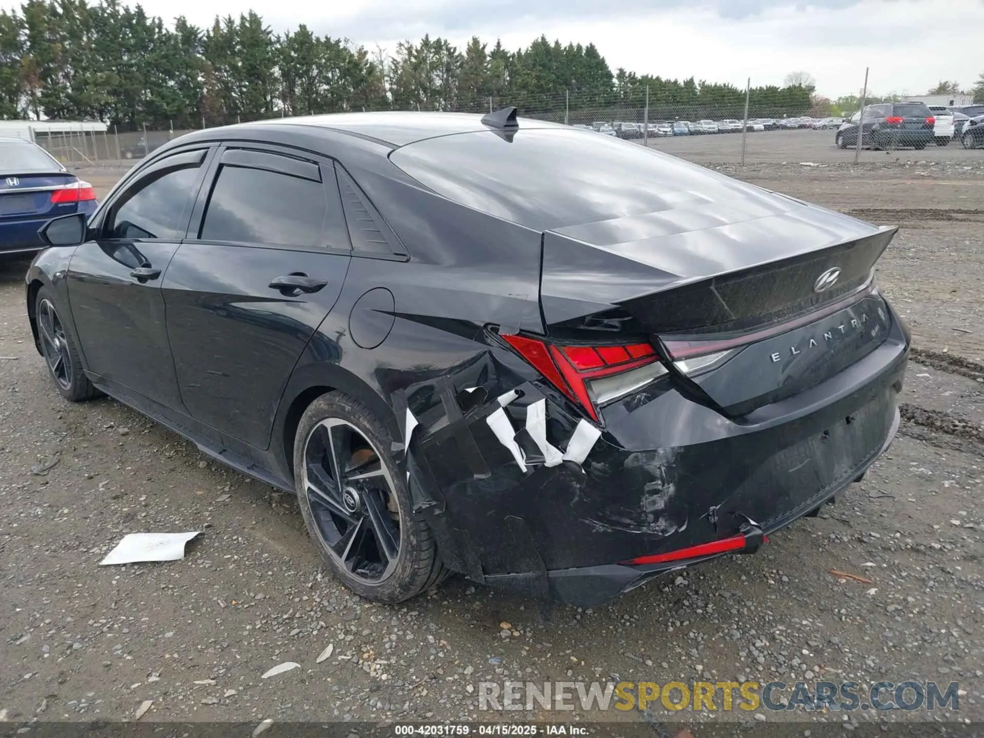 3 fotografías del automóvil dañado KMHLR4AF9MU173555 HYUNDAI ELANTRA 2021