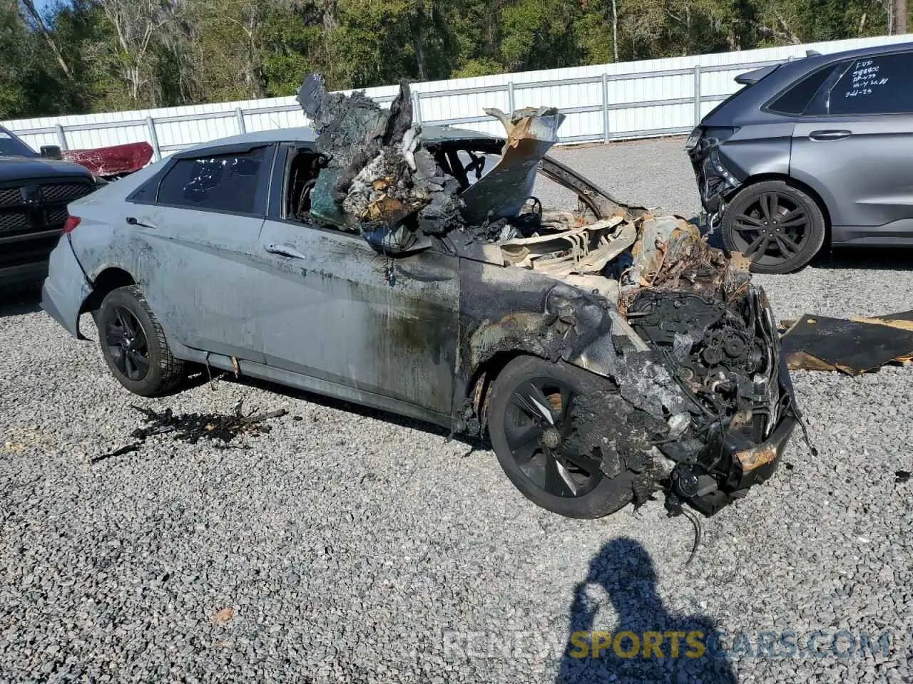 4 fotografías del automóvil dañado KMHLS4AG2MU125070 HYUNDAI ELANTRA 2021