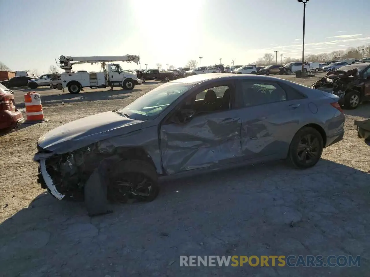 1 fotografías del automóvil dañado KMHLS4AG2MU212273 HYUNDAI ELANTRA 2021