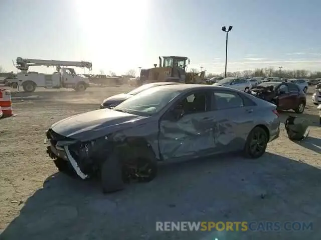 11 fotografías del automóvil dañado KMHLS4AG2MU212273 HYUNDAI ELANTRA 2021