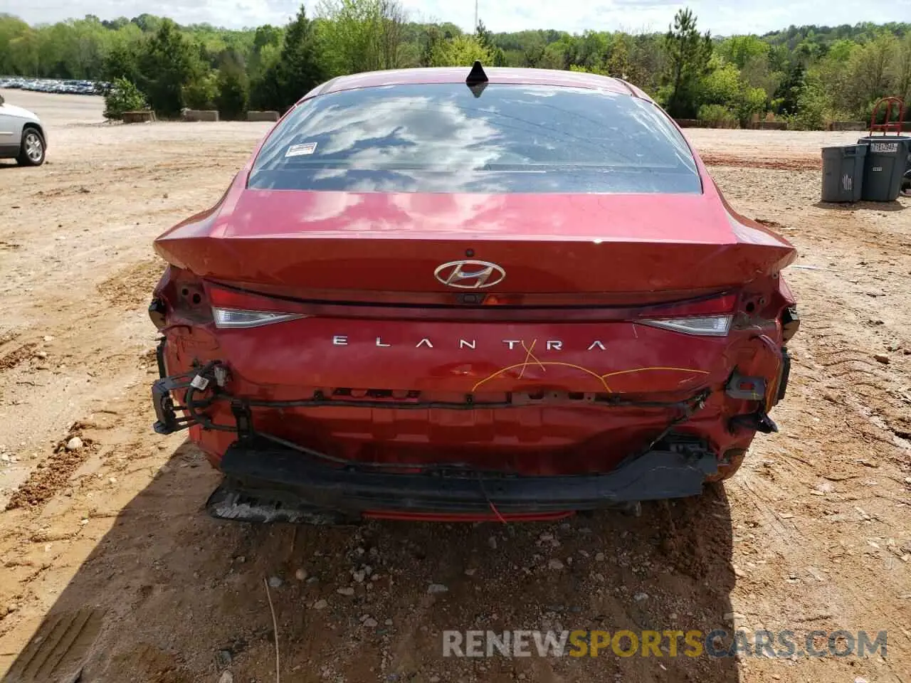 6 fotografías del automóvil dañado KMHLS4AG3MU150110 HYUNDAI ELANTRA 2021