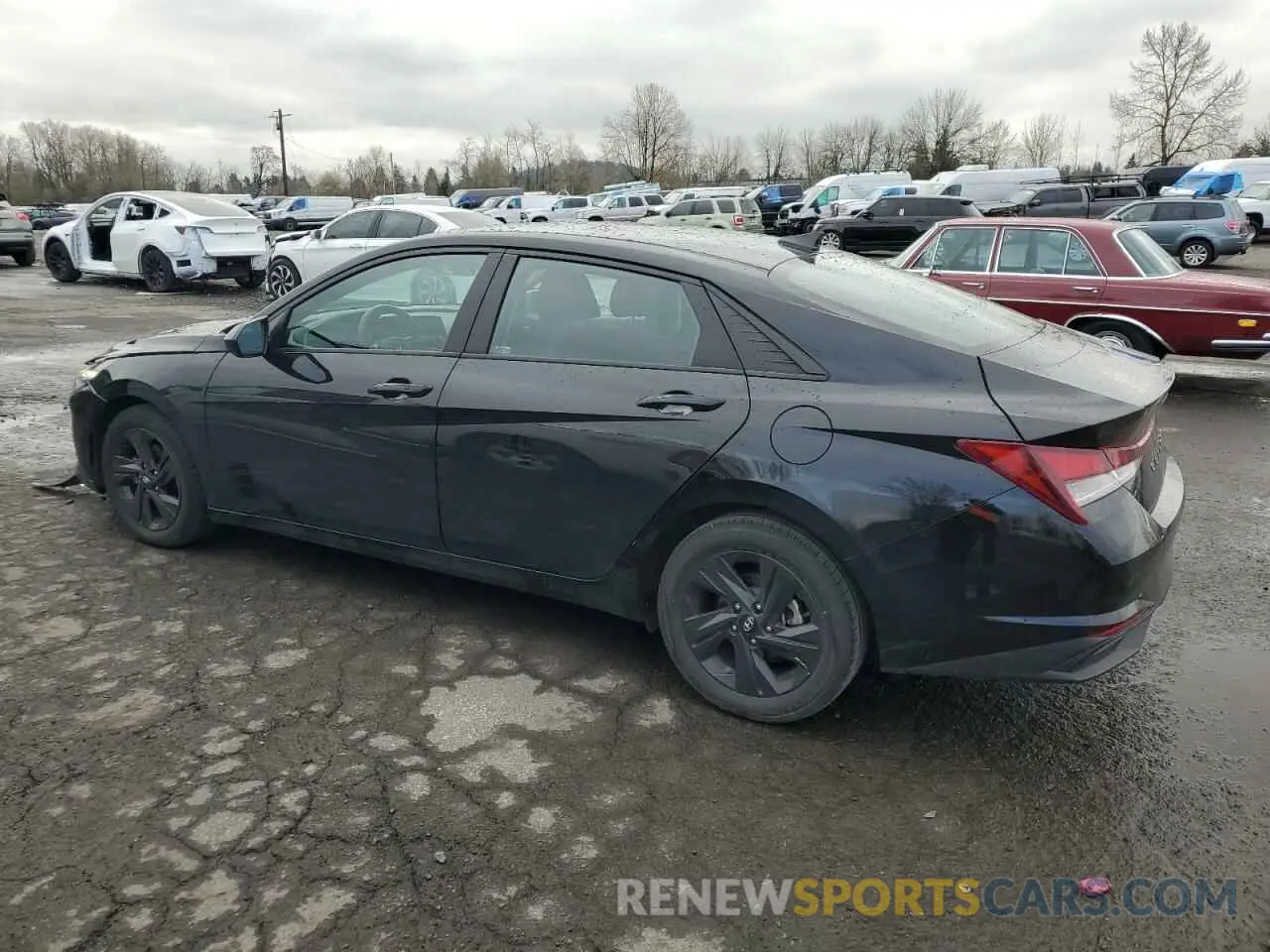 2 fotografías del automóvil dañado KMHLS4AG4MU065146 HYUNDAI ELANTRA 2021