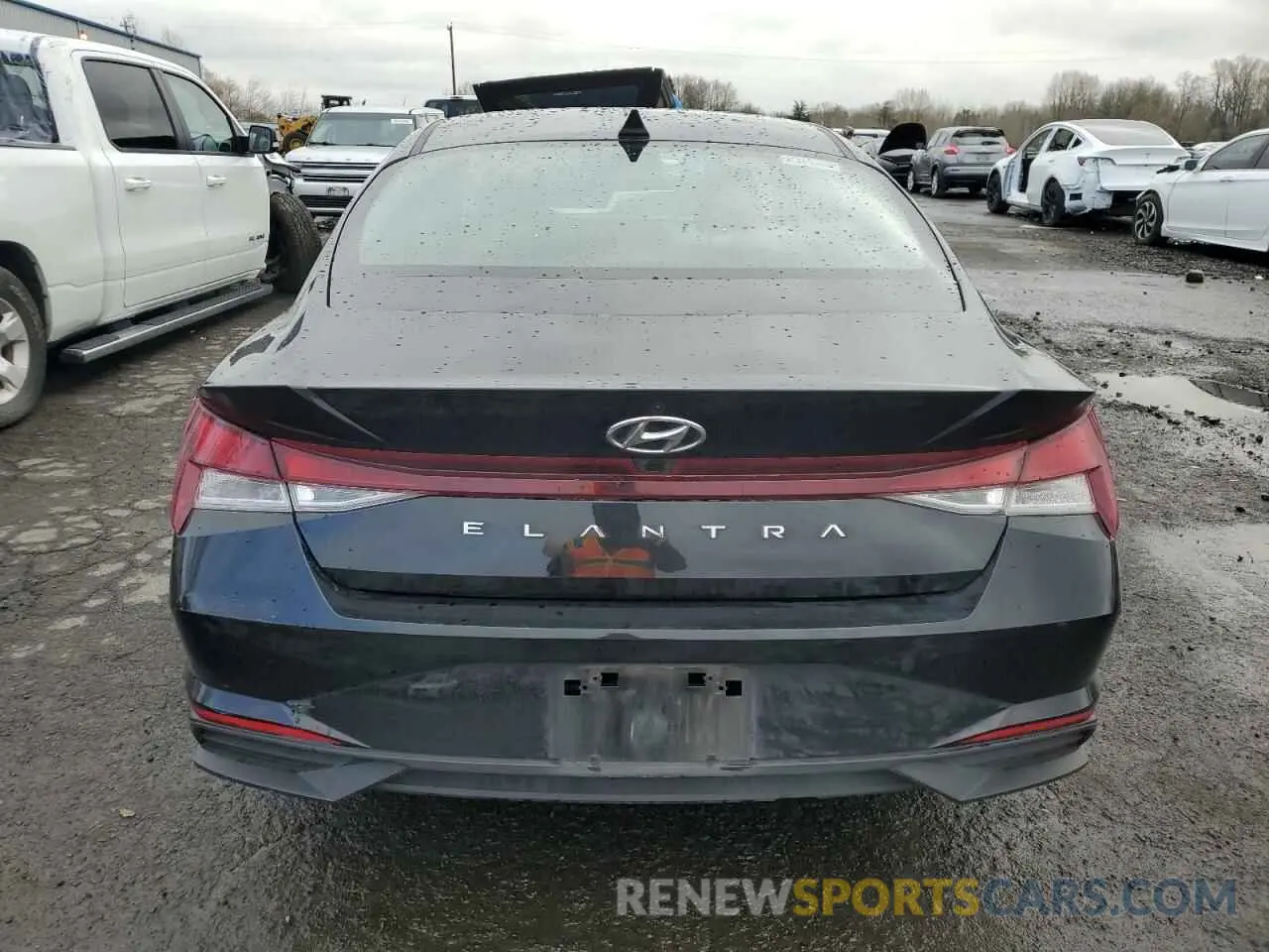 6 fotografías del automóvil dañado KMHLS4AG4MU065146 HYUNDAI ELANTRA 2021