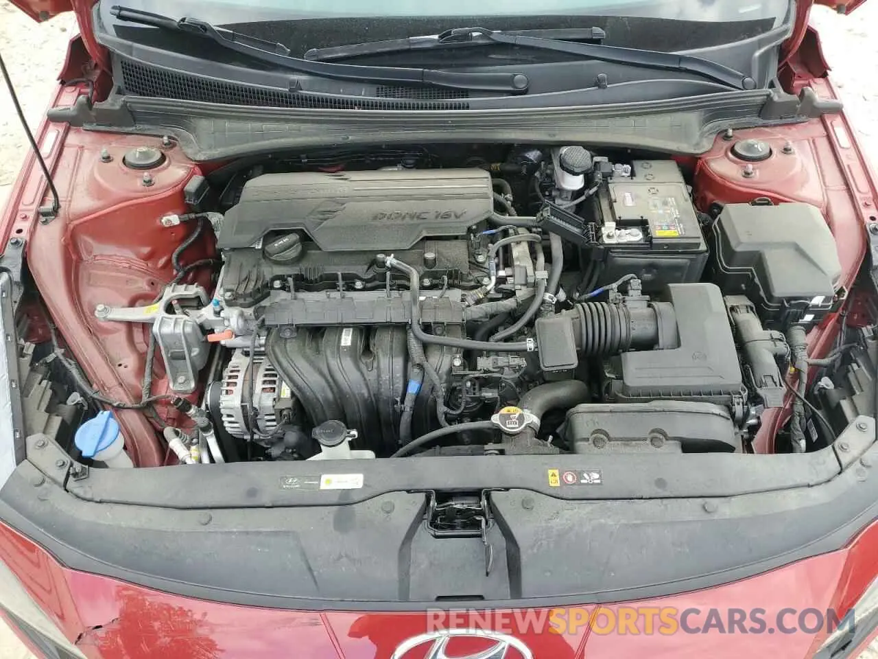 11 fotografías del automóvil dañado KMHLS4AG4MU121733 HYUNDAI ELANTRA 2021