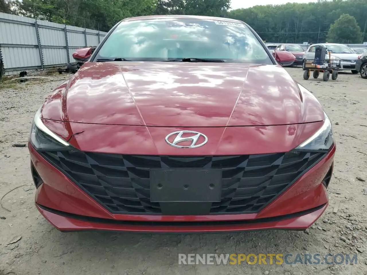5 fotografías del automóvil dañado KMHLS4AG4MU121733 HYUNDAI ELANTRA 2021