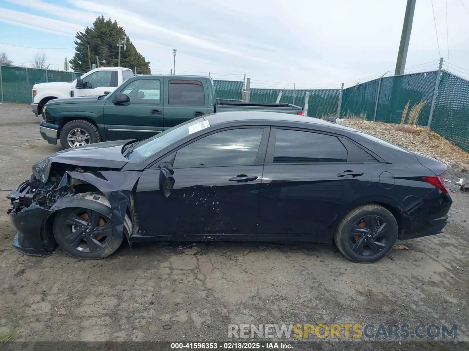 14 fotografías del automóvil dañado KMHLS4AG5MU108733 HYUNDAI ELANTRA 2021
