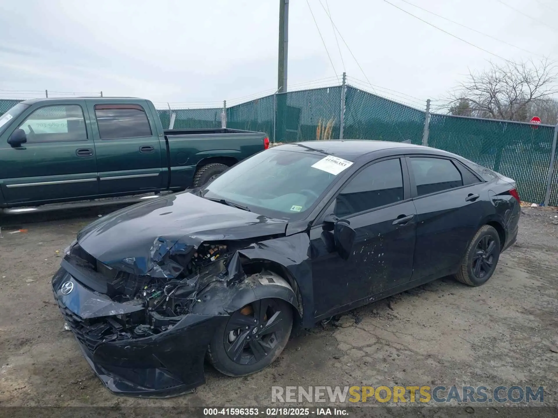 2 fotografías del automóvil dañado KMHLS4AG5MU108733 HYUNDAI ELANTRA 2021