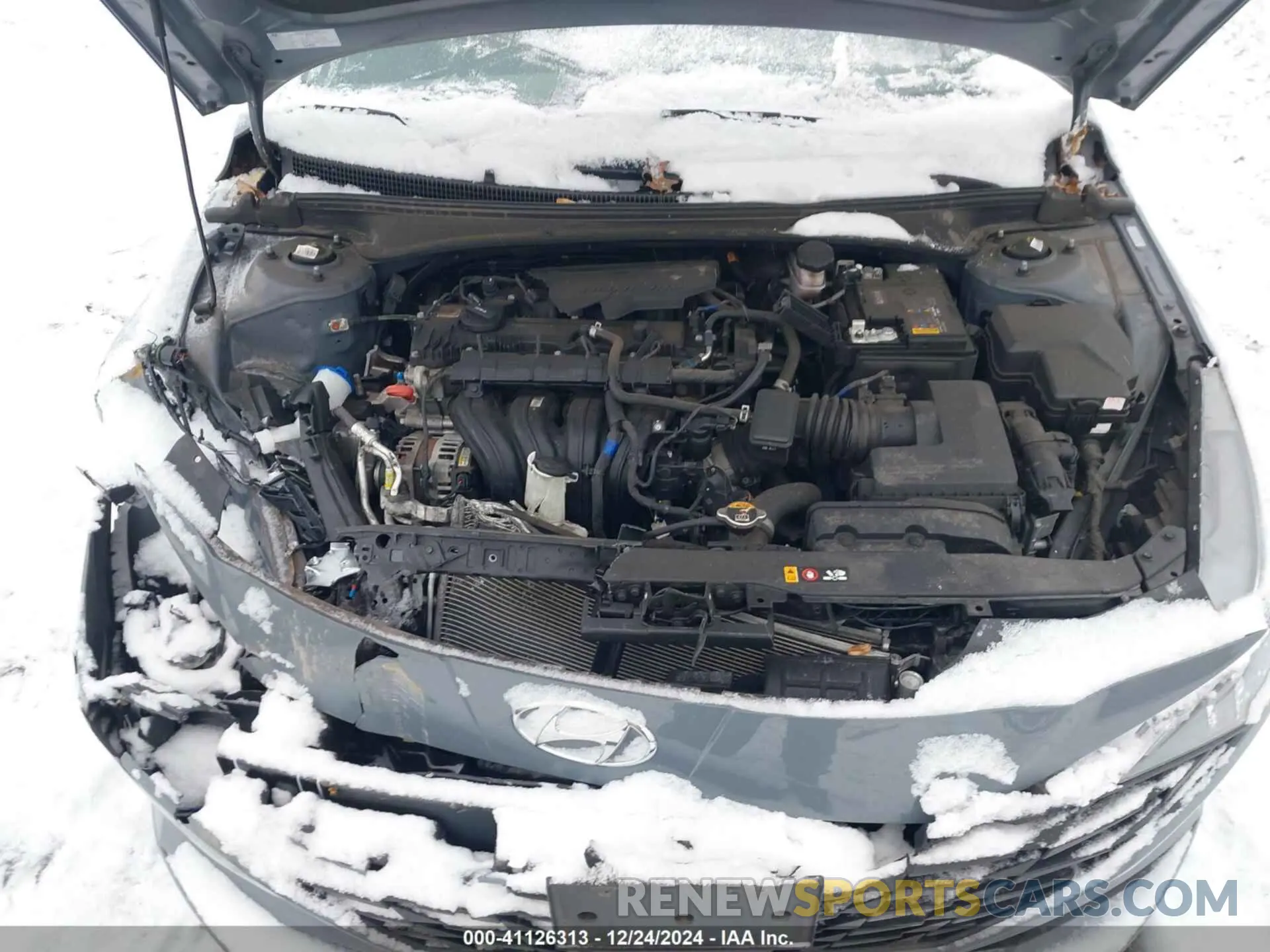 10 fotografías del automóvil dañado KMHLS4AG5MU117075 HYUNDAI ELANTRA 2021