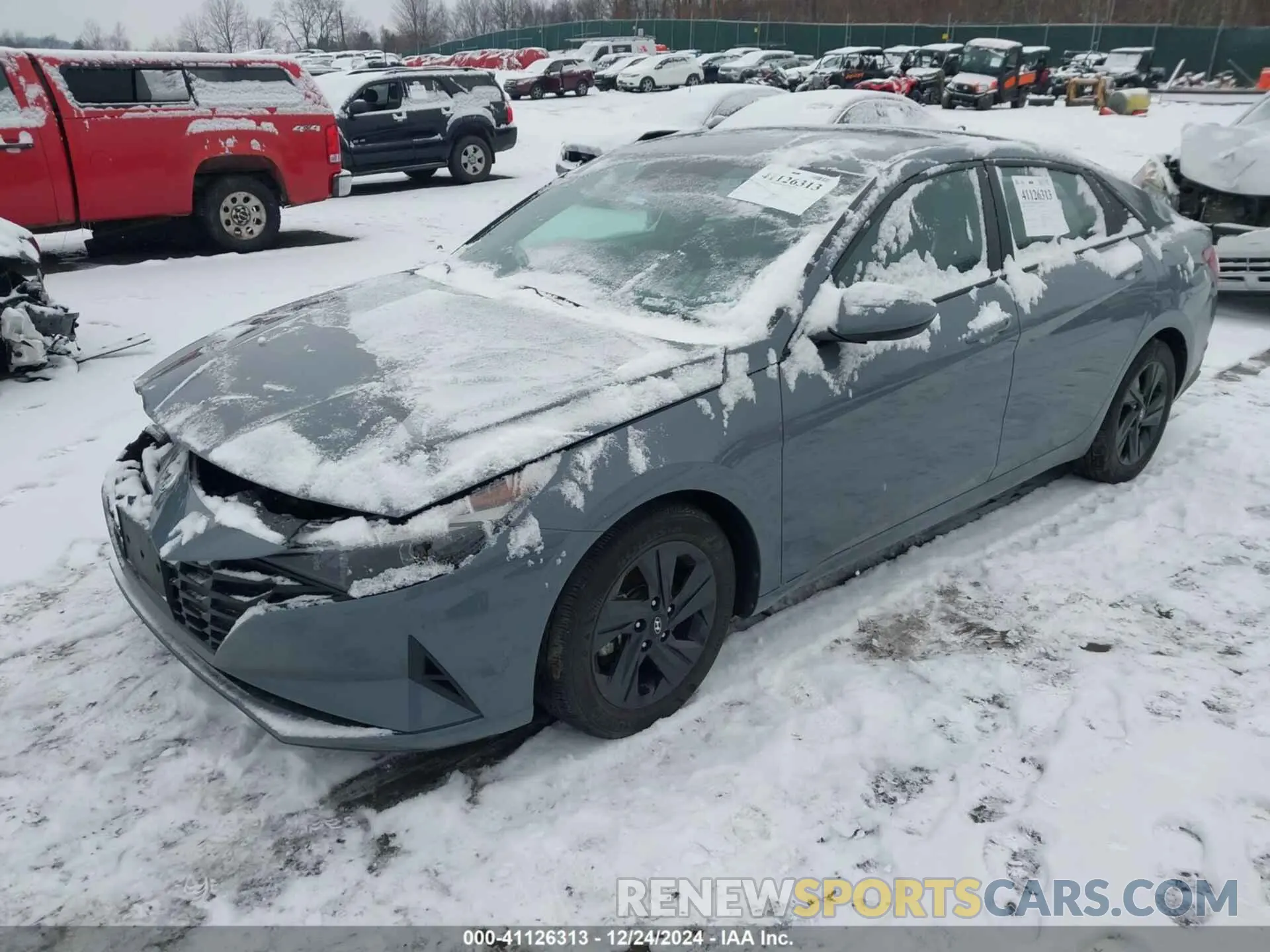 2 fotografías del automóvil dañado KMHLS4AG5MU117075 HYUNDAI ELANTRA 2021