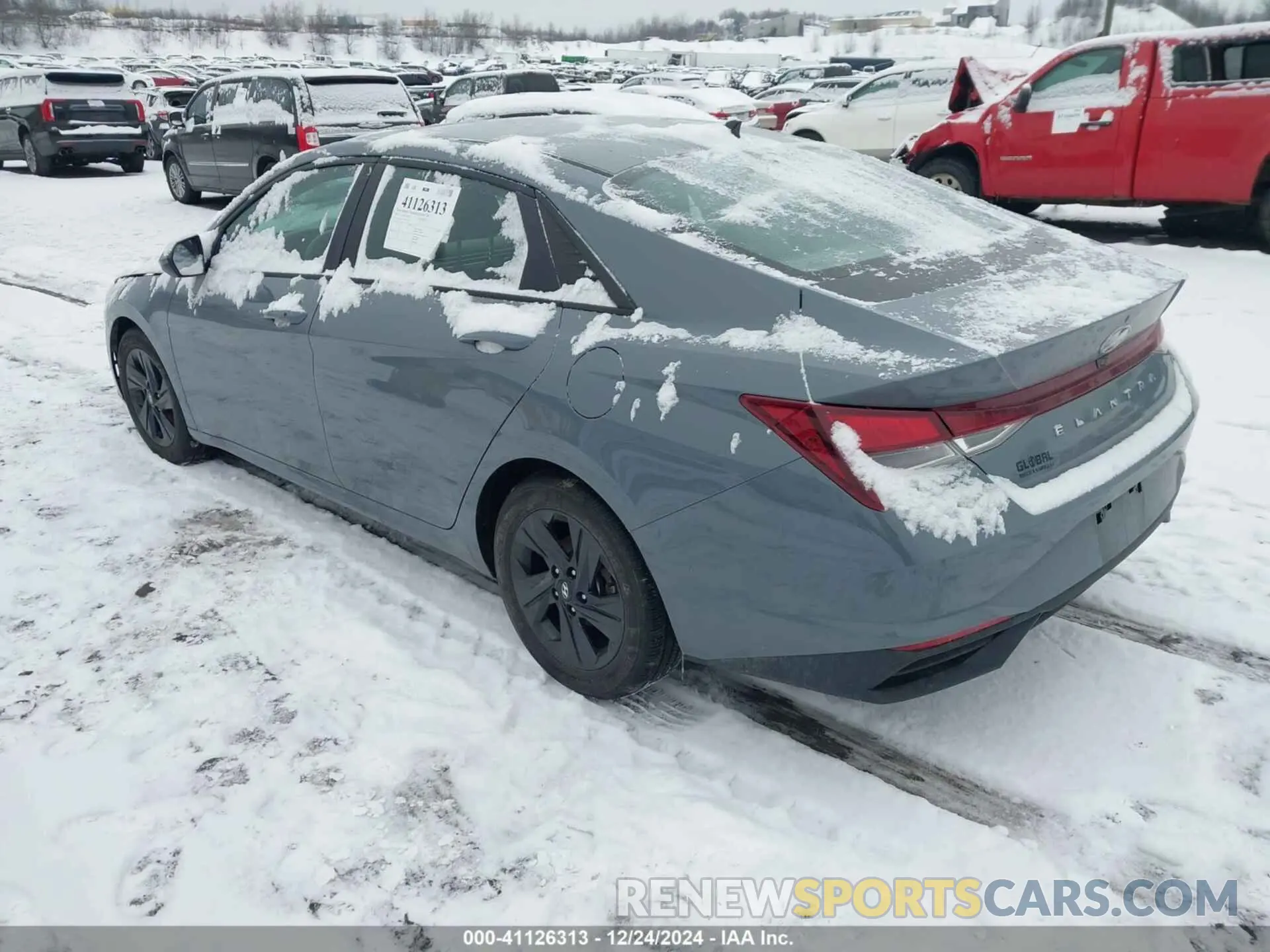 3 fotografías del automóvil dañado KMHLS4AG5MU117075 HYUNDAI ELANTRA 2021