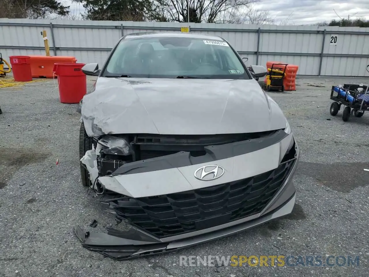 5 fotografías del automóvil dañado KMHLS4AG6MU067402 HYUNDAI ELANTRA 2021