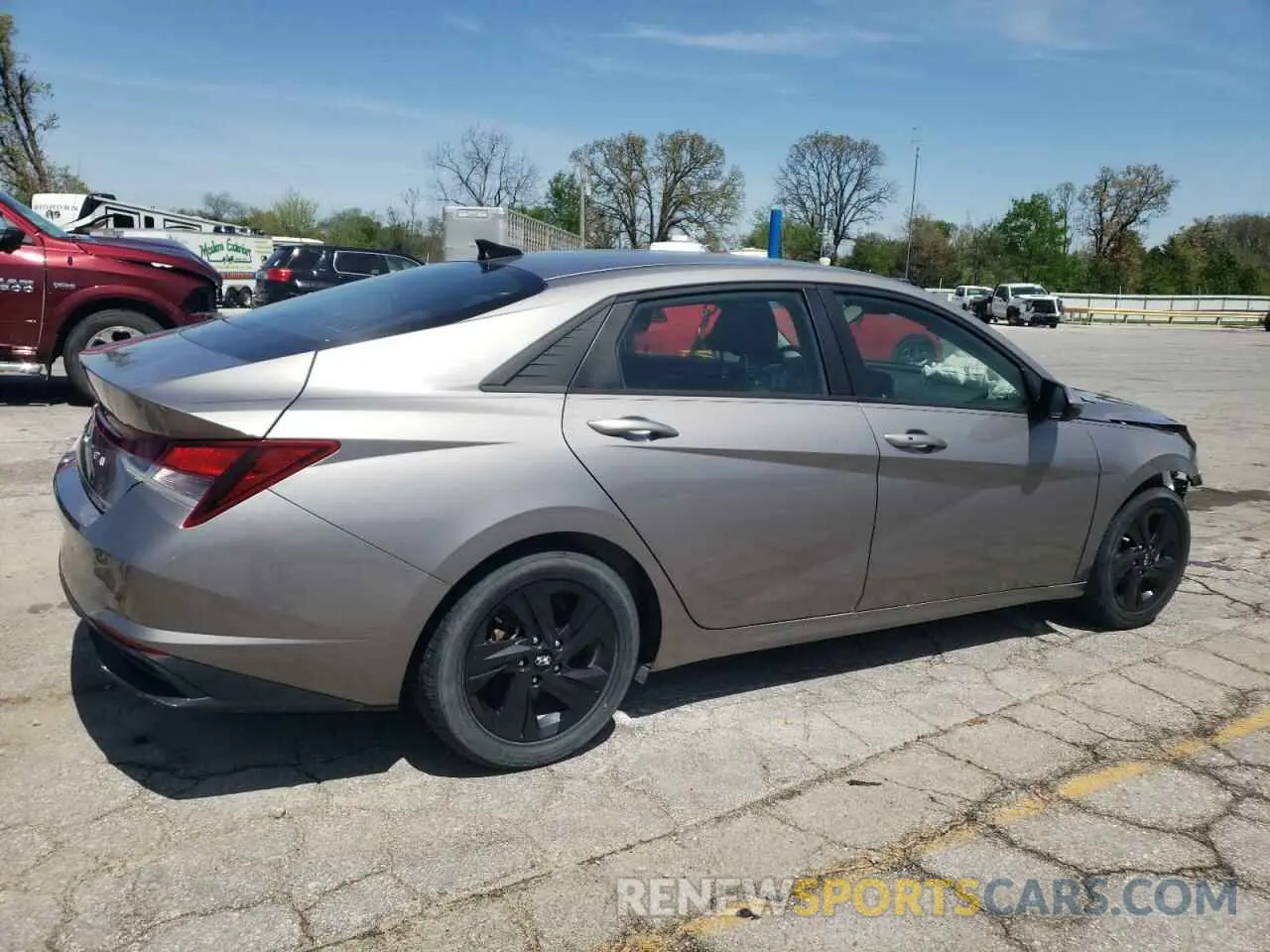 3 fotografías del automóvil dañado KMHLS4AG6MU186499 HYUNDAI ELANTRA 2021