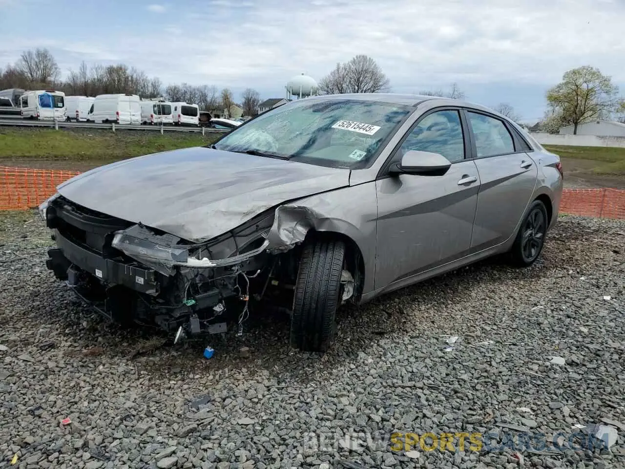 1 fotografías del automóvil dañado KMHLS4AG7MU064847 HYUNDAI ELANTRA 2021