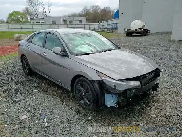 14 fotografías del automóvil dañado KMHLS4AG7MU064847 HYUNDAI ELANTRA 2021