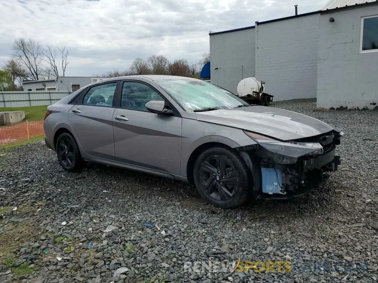 4 fotografías del automóvil dañado KMHLS4AG7MU064847 HYUNDAI ELANTRA 2021