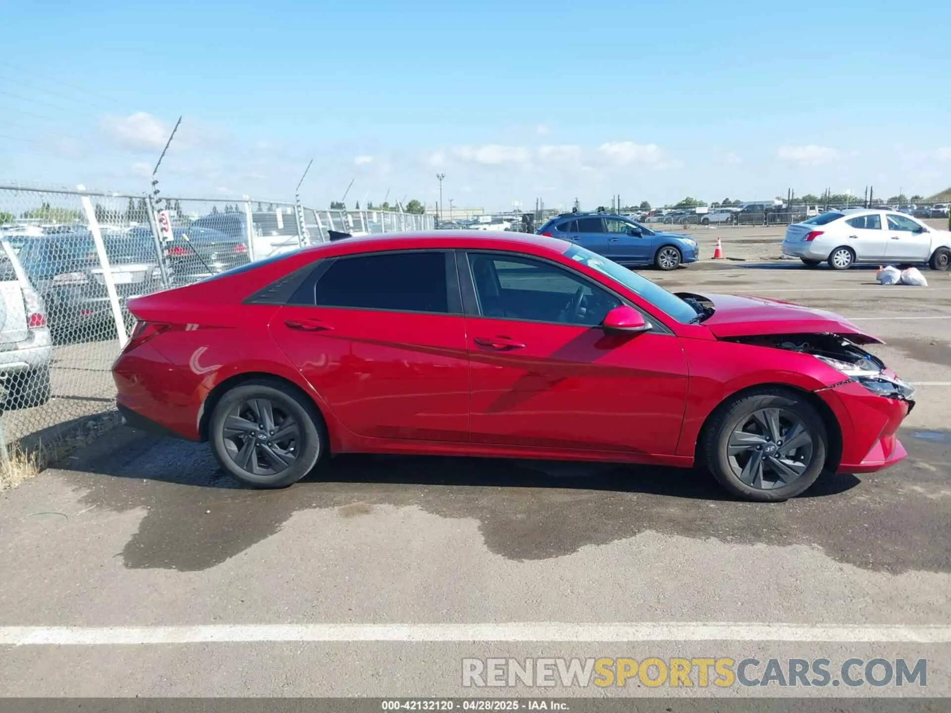 13 fotografías del automóvil dañado KMHLS4AG8MU195768 HYUNDAI ELANTRA 2021