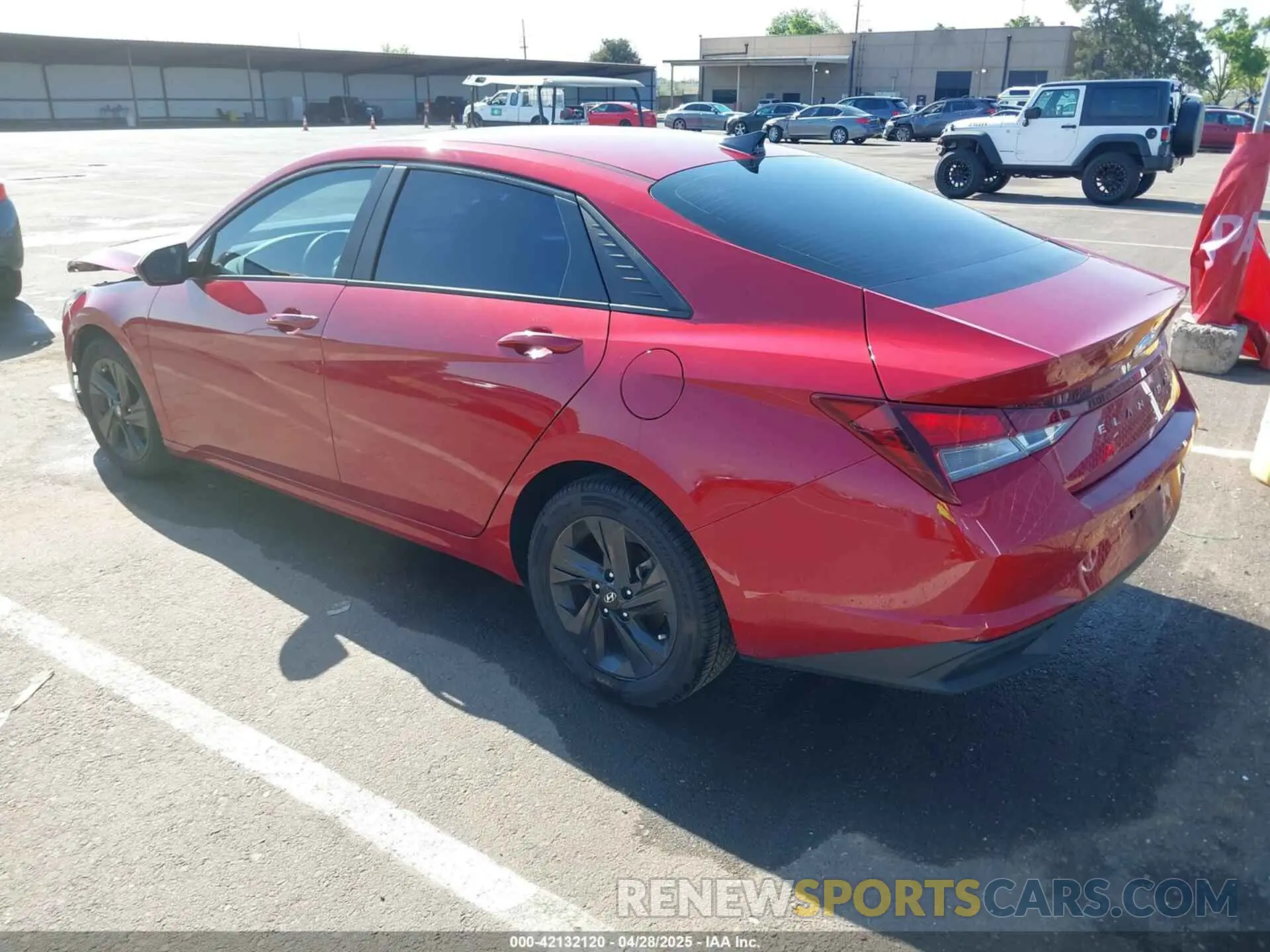 3 fotografías del automóvil dañado KMHLS4AG8MU195768 HYUNDAI ELANTRA 2021