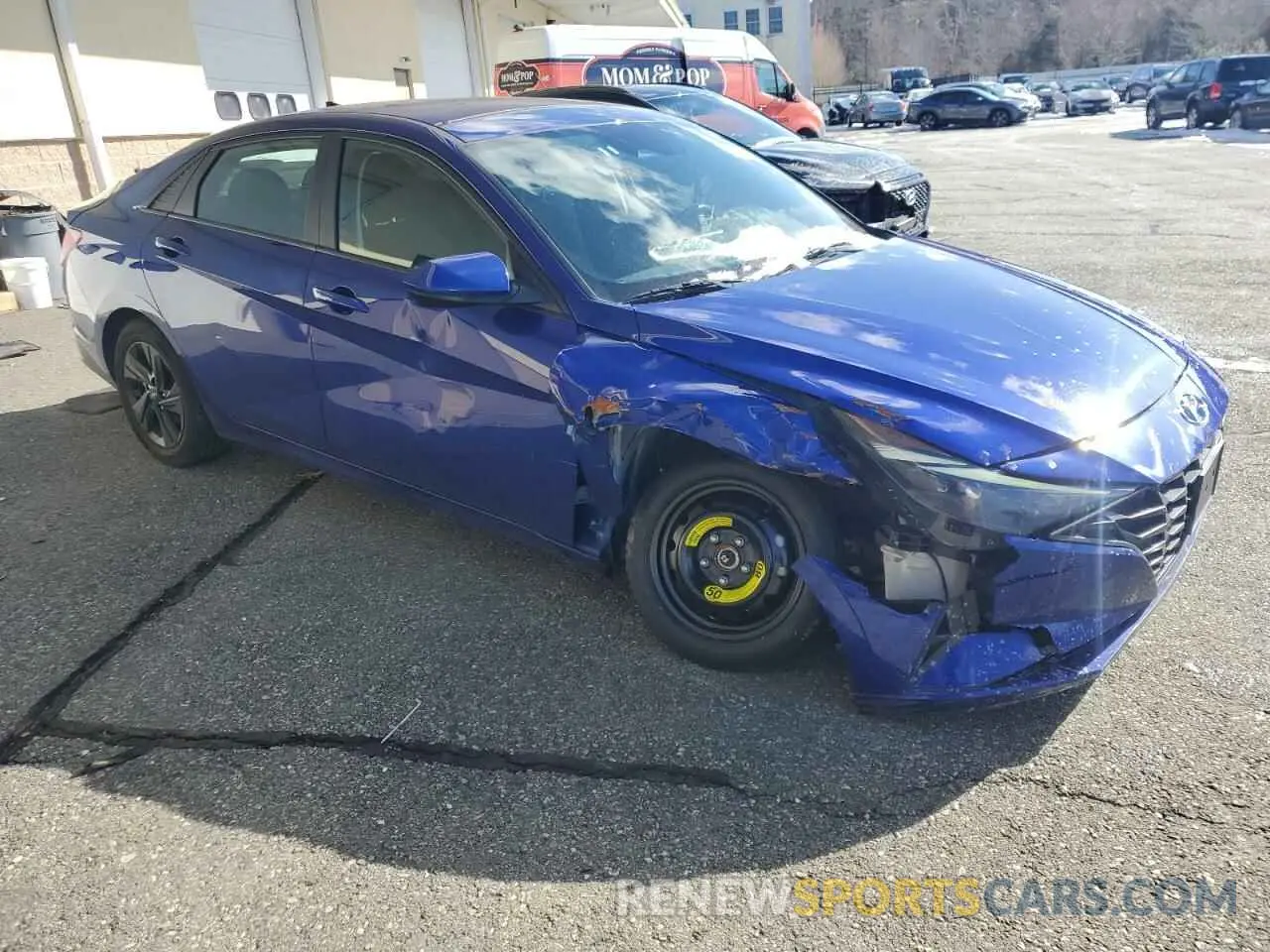 4 fotografías del automóvil dañado KMHLS4AG9MU060704 HYUNDAI ELANTRA 2021