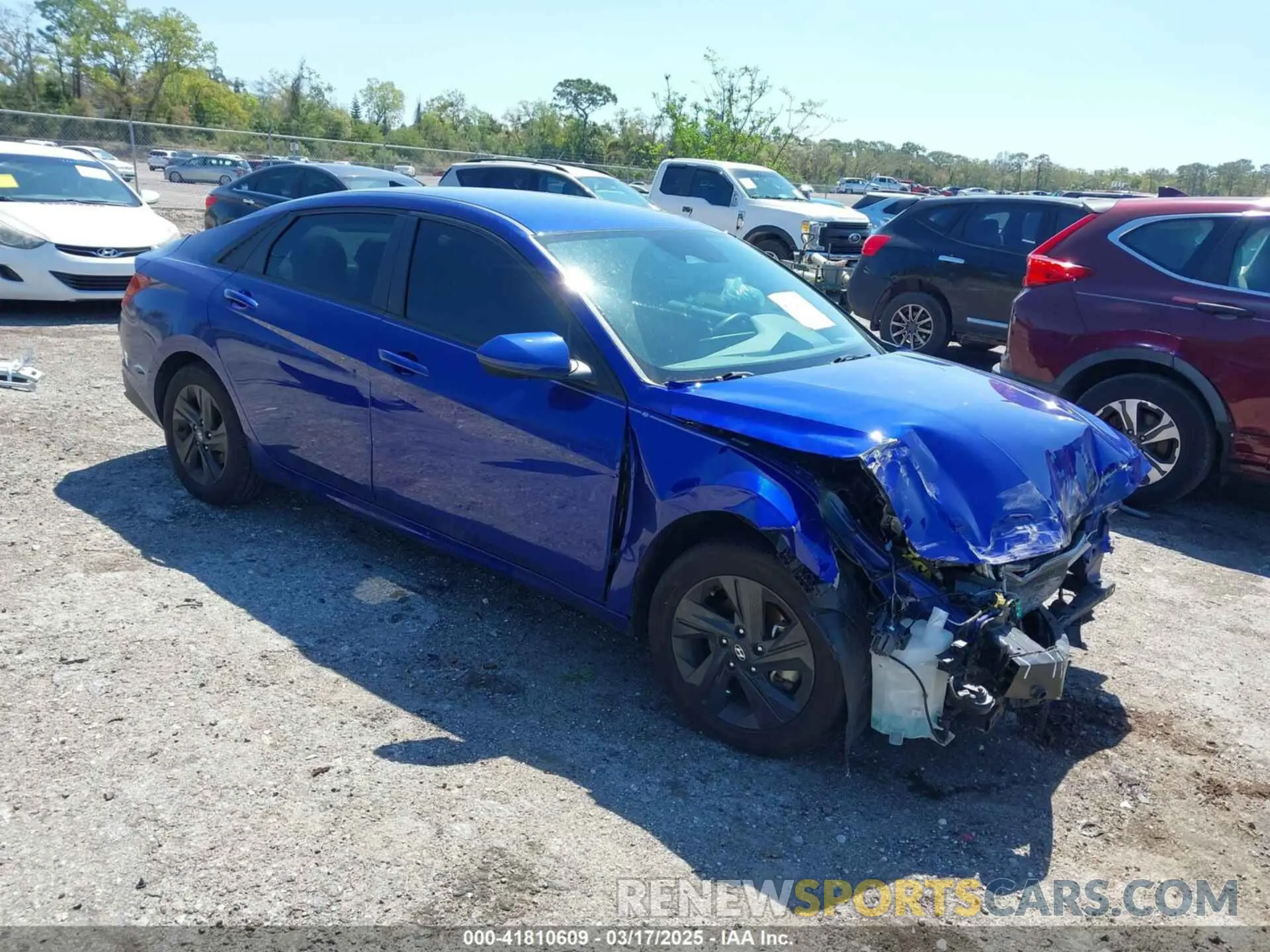 1 fotografías del automóvil dañado KMHLS4AG9MU066373 HYUNDAI ELANTRA 2021