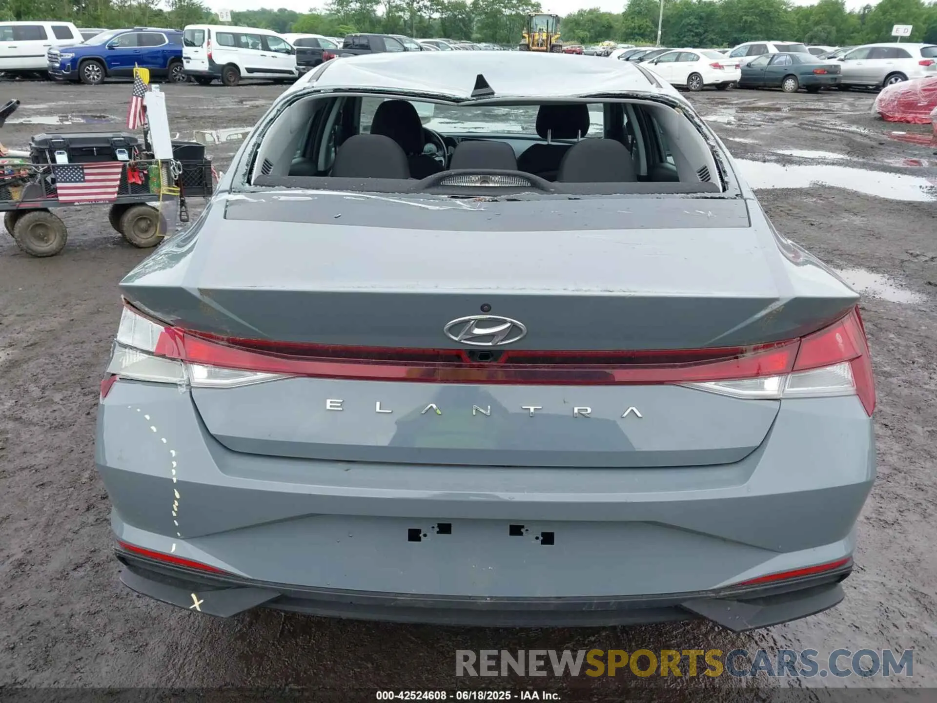 18 fotografías del automóvil dañado KMHLS4AG9MU195388 HYUNDAI ELANTRA 2021