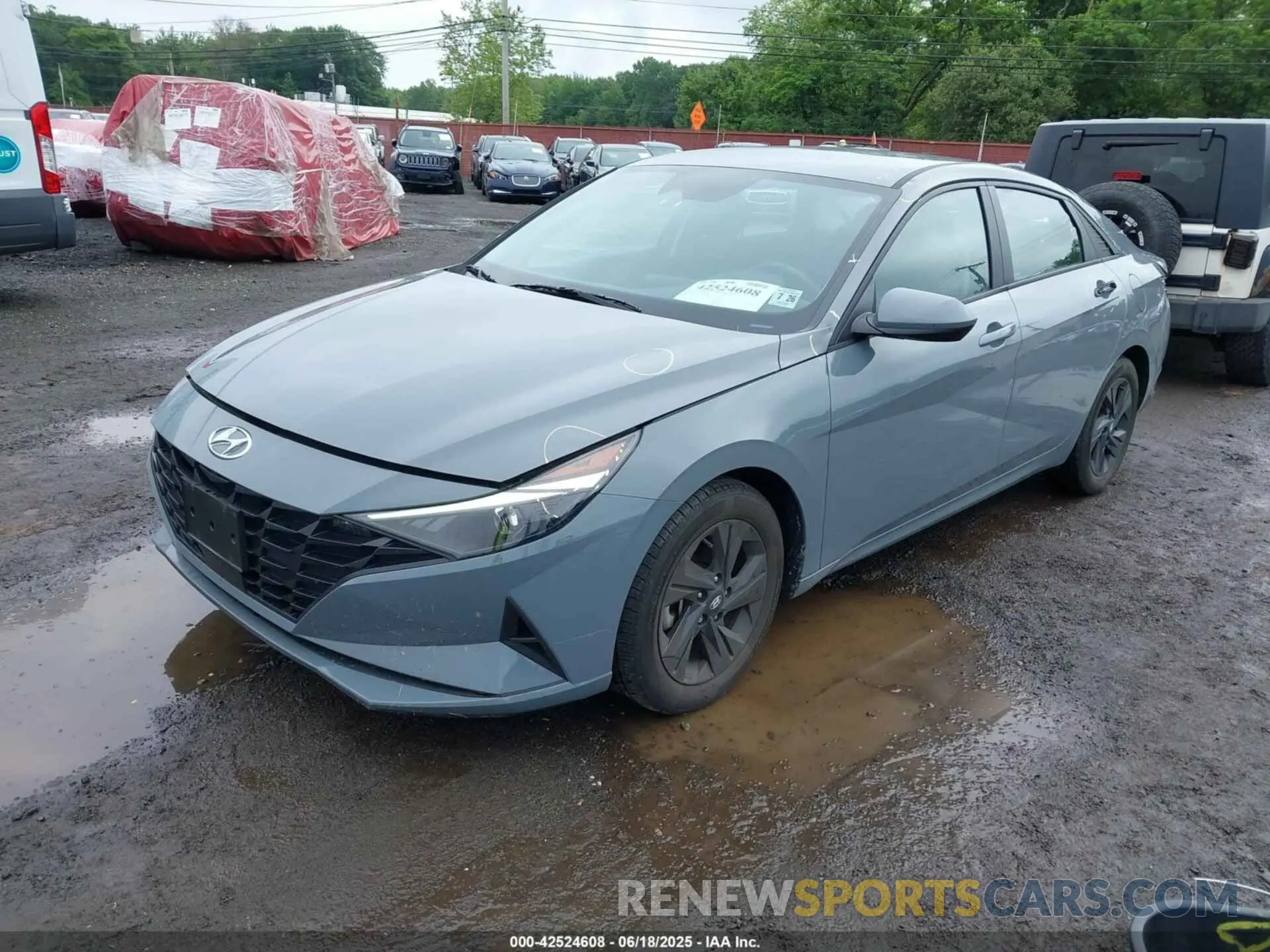 2 fotografías del automóvil dañado KMHLS4AG9MU195388 HYUNDAI ELANTRA 2021