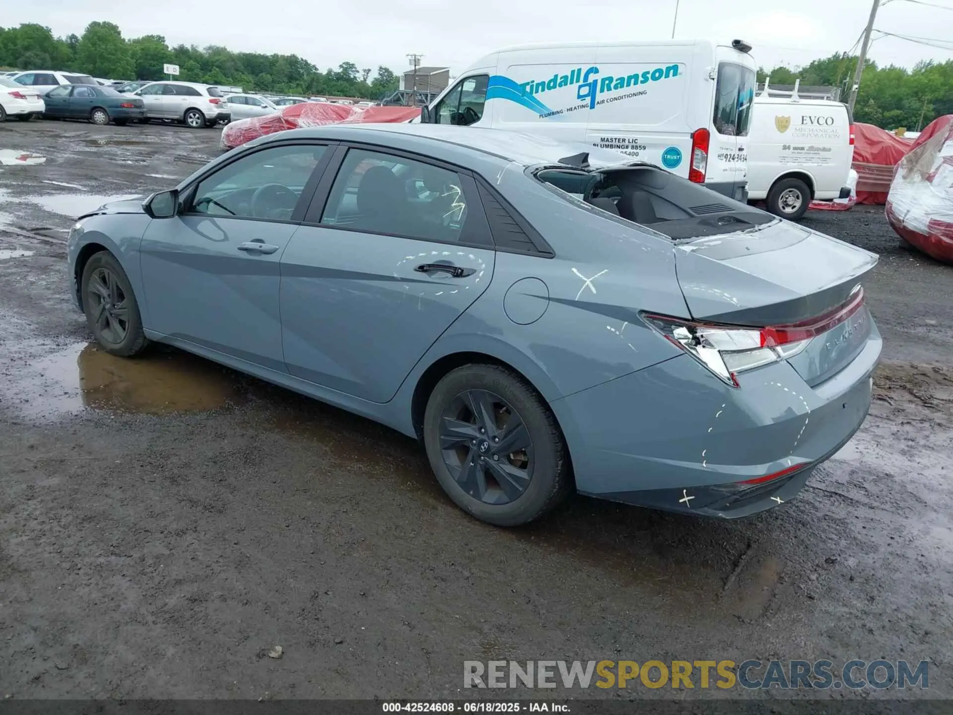 3 fotografías del automóvil dañado KMHLS4AG9MU195388 HYUNDAI ELANTRA 2021