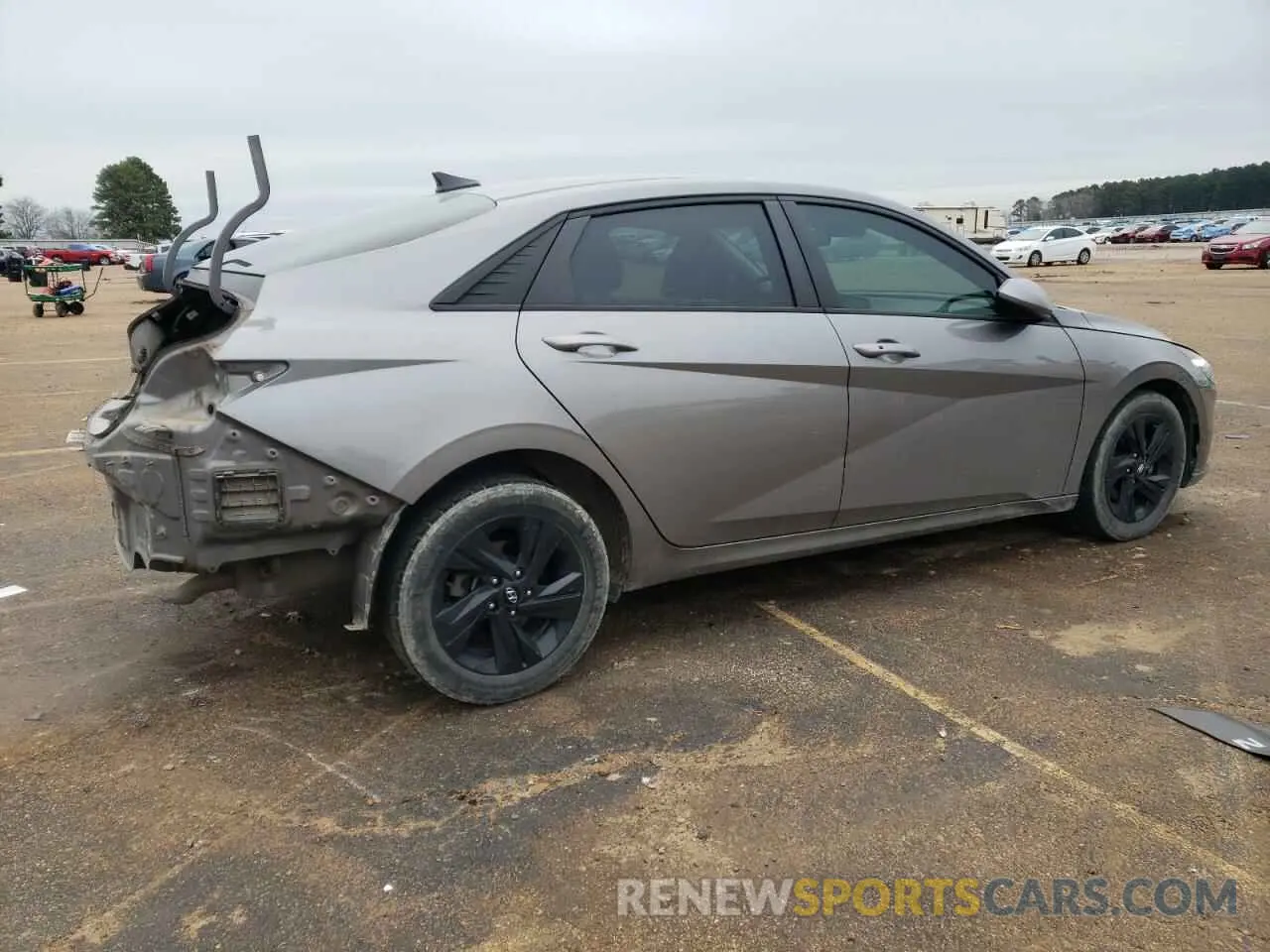 3 fotografías del automóvil dañado KMHLS4AGXMU121977 HYUNDAI ELANTRA 2021