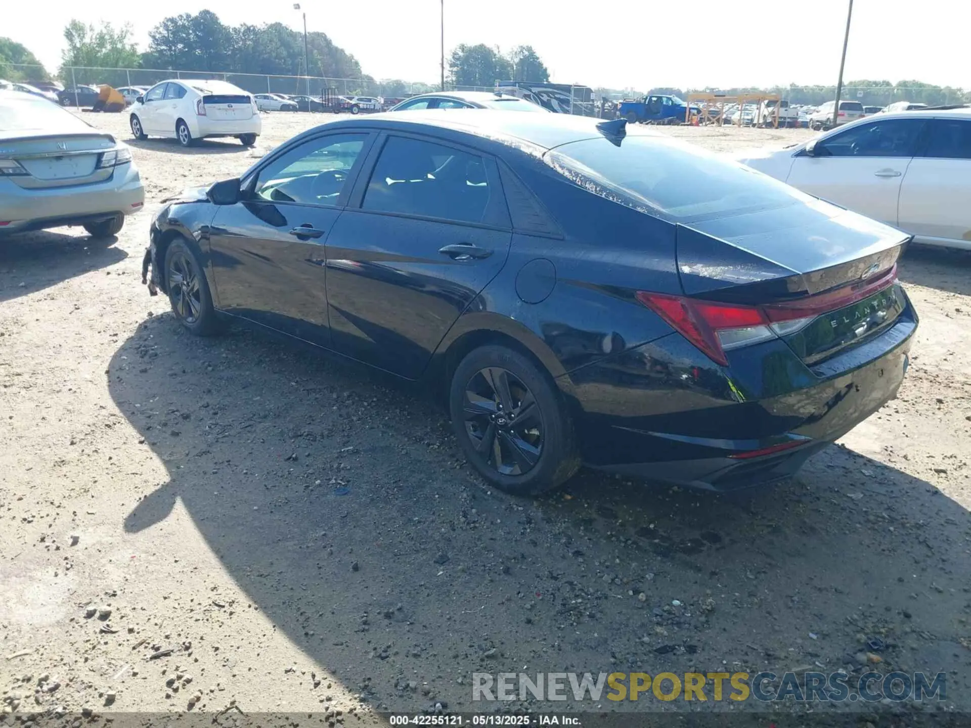 3 fotografías del automóvil dañado KMHLS4AGXMU212716 HYUNDAI ELANTRA 2021