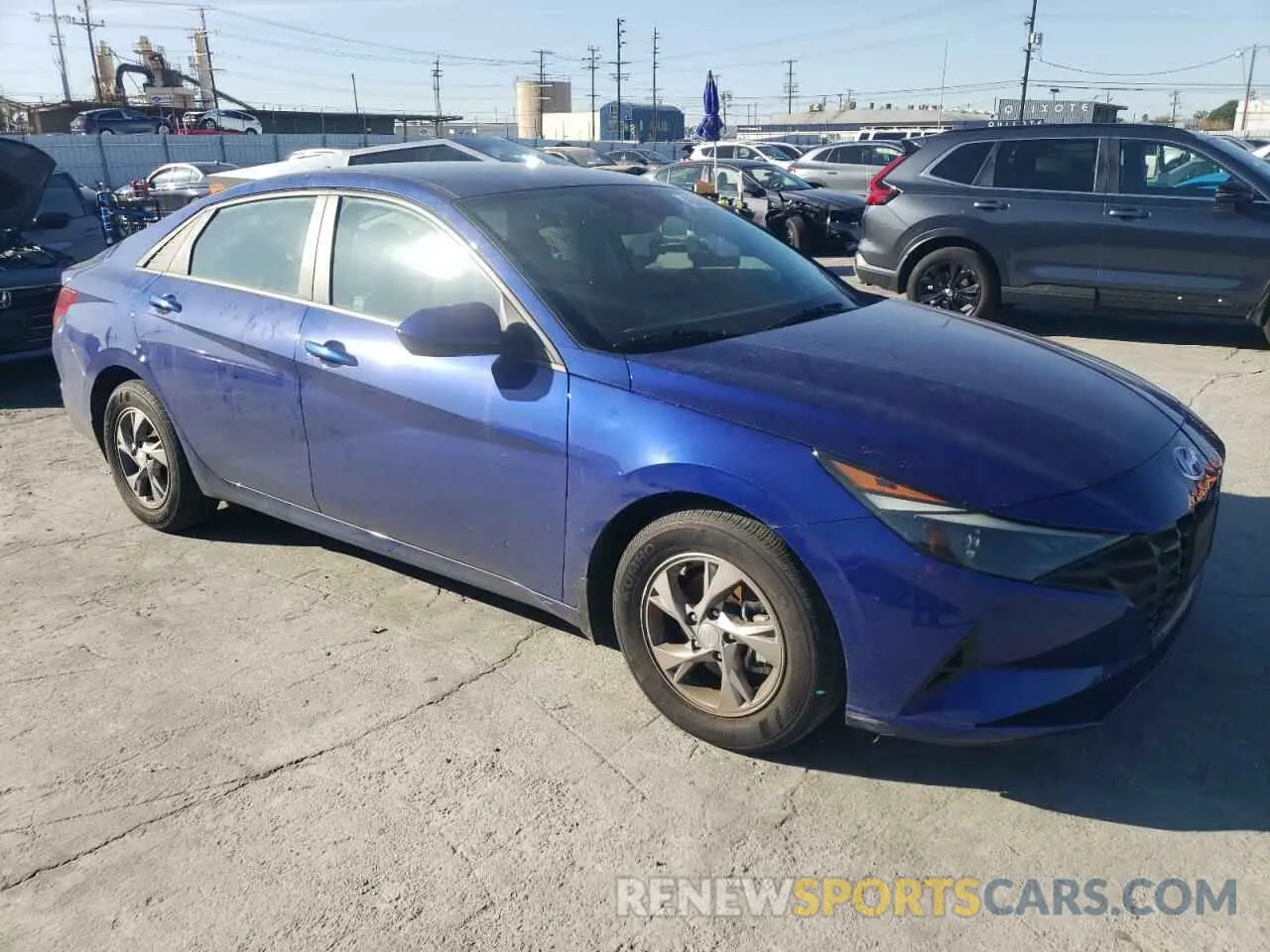 4 fotografías del automóvil dañado 5NPLL4AG1NH061715 HYUNDAI ELANTRA 2022