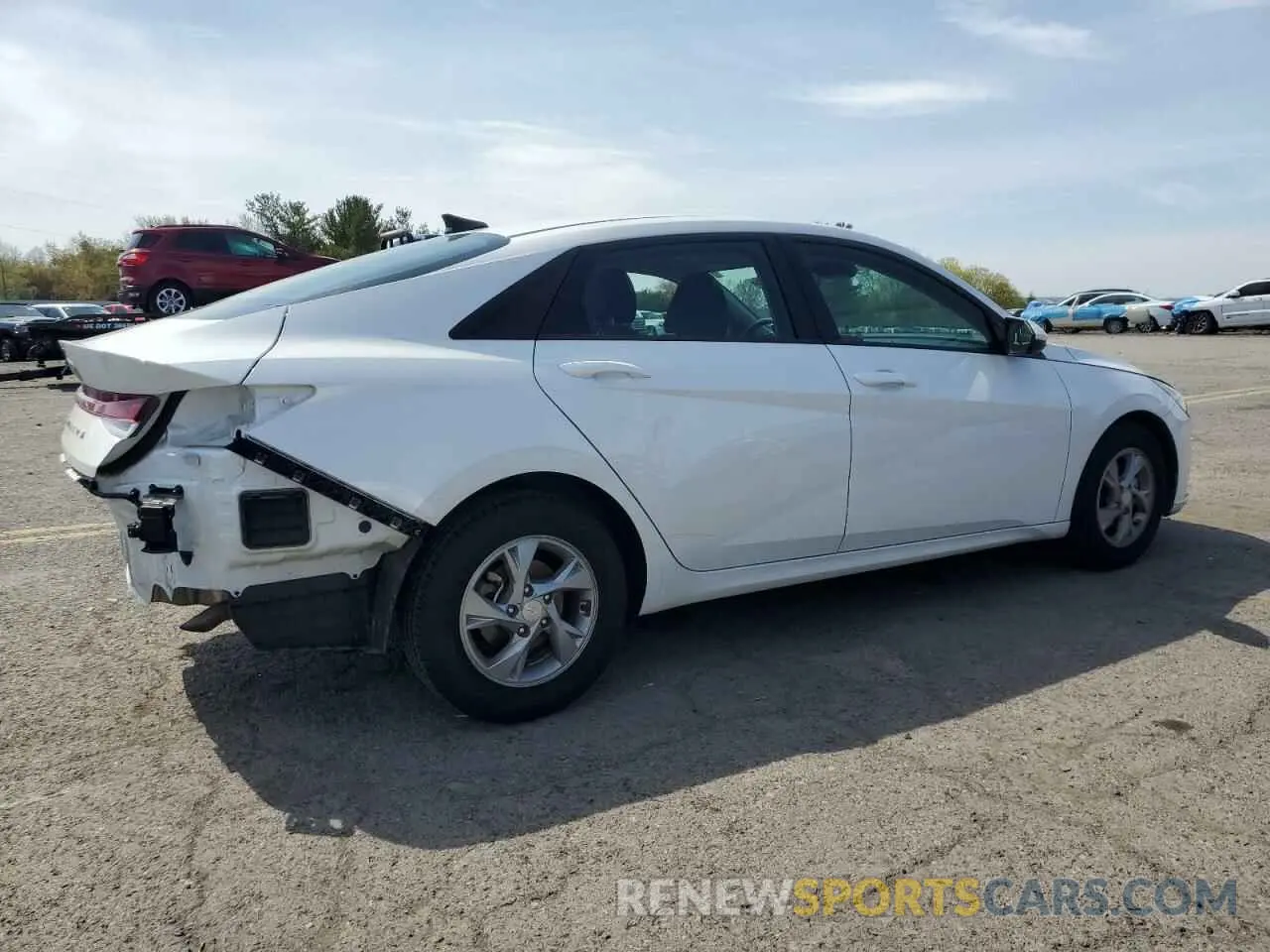 3 fotografías del automóvil dañado 5NPLL4AG1NH074299 HYUNDAI ELANTRA 2022