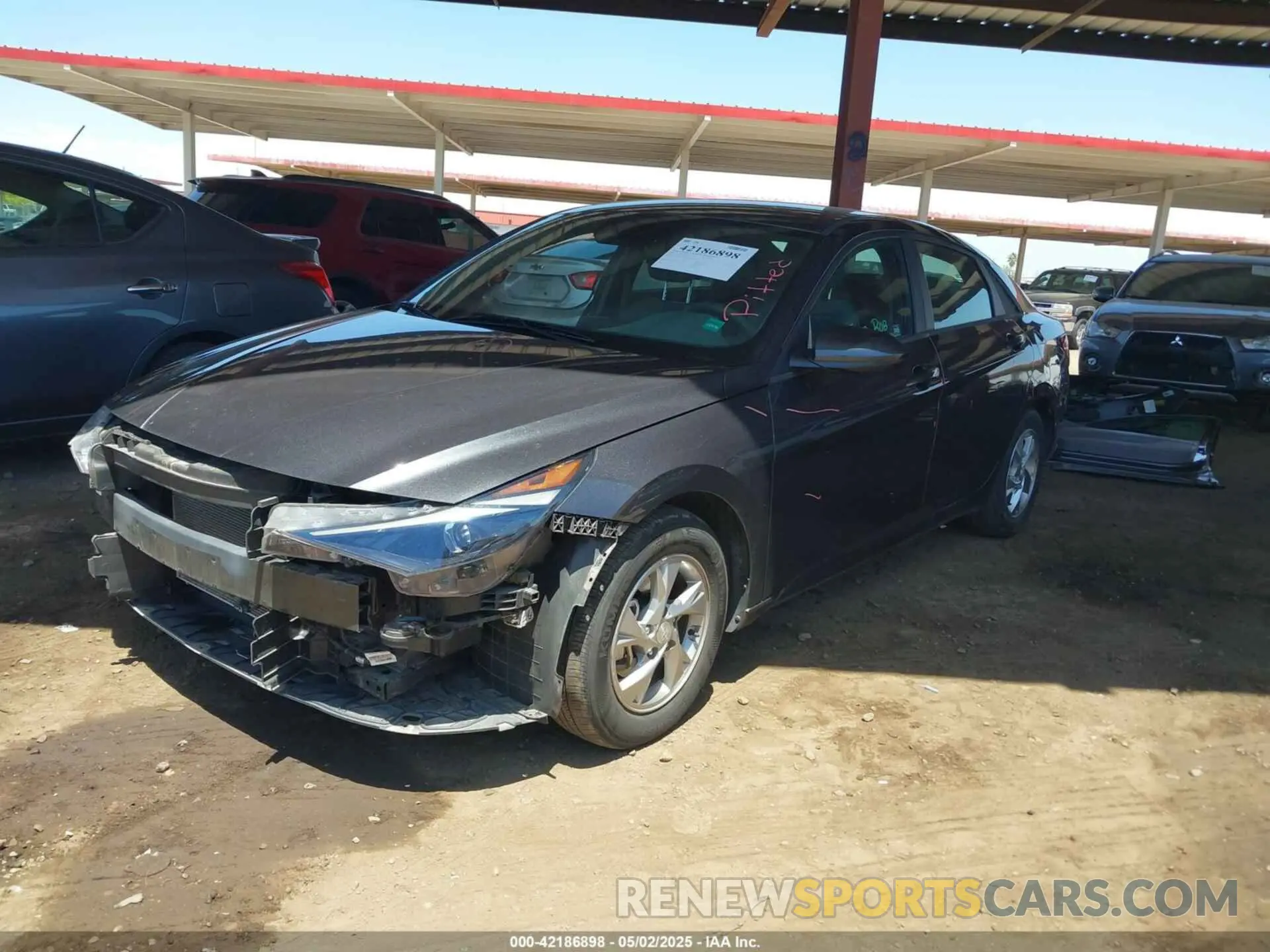 2 fotografías del automóvil dañado 5NPLL4AG4NH053298 HYUNDAI ELANTRA 2022