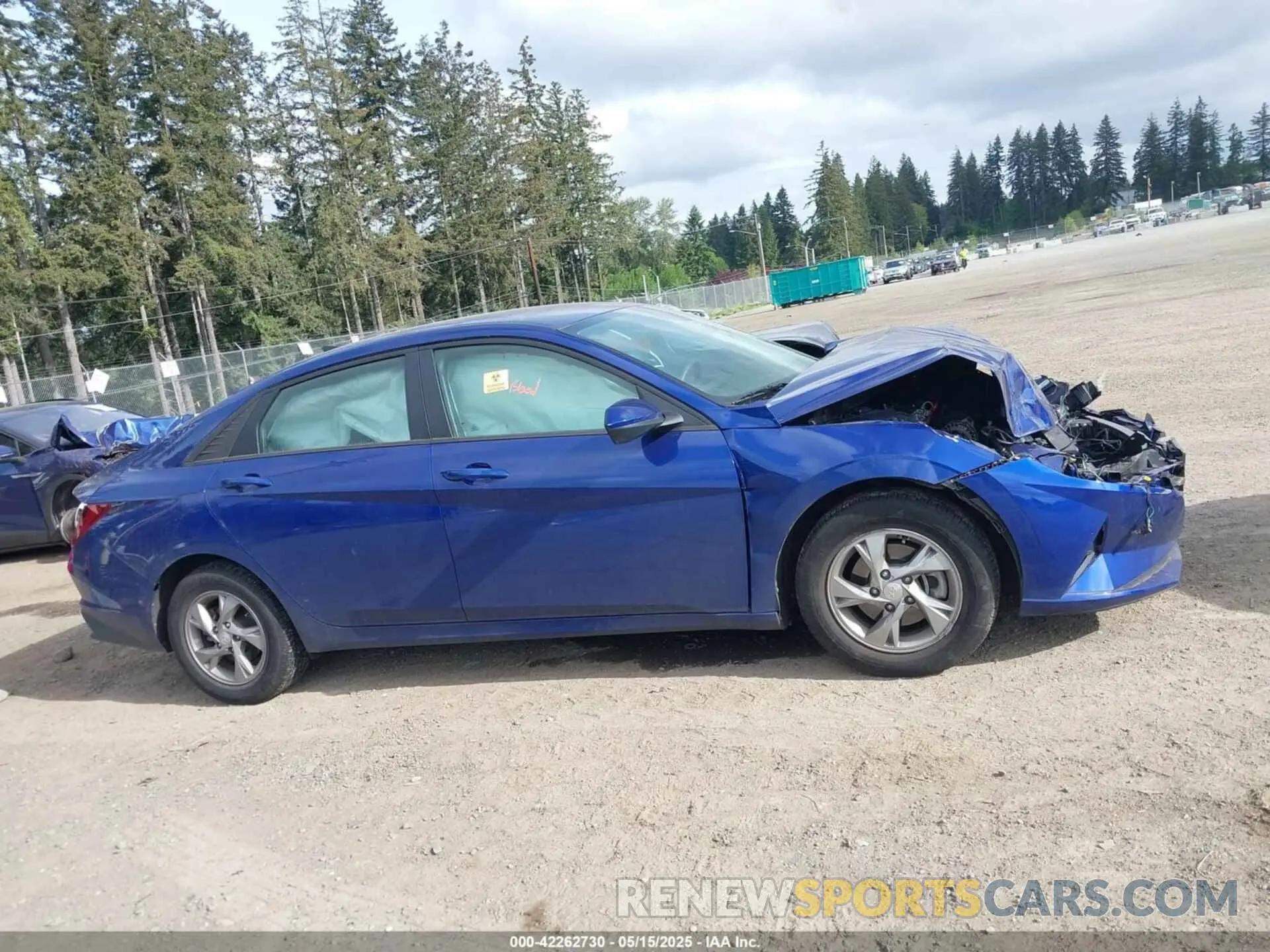 13 fotografías del automóvil dañado 5NPLL4AG5NH078288 HYUNDAI ELANTRA 2022