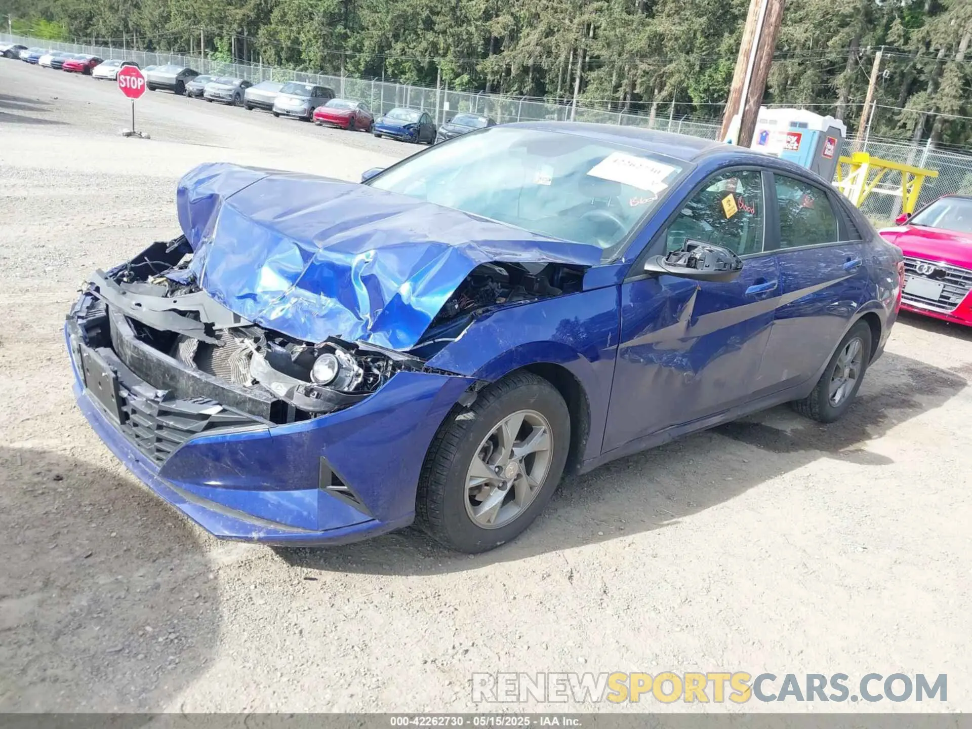 2 fotografías del automóvil dañado 5NPLL4AG5NH078288 HYUNDAI ELANTRA 2022