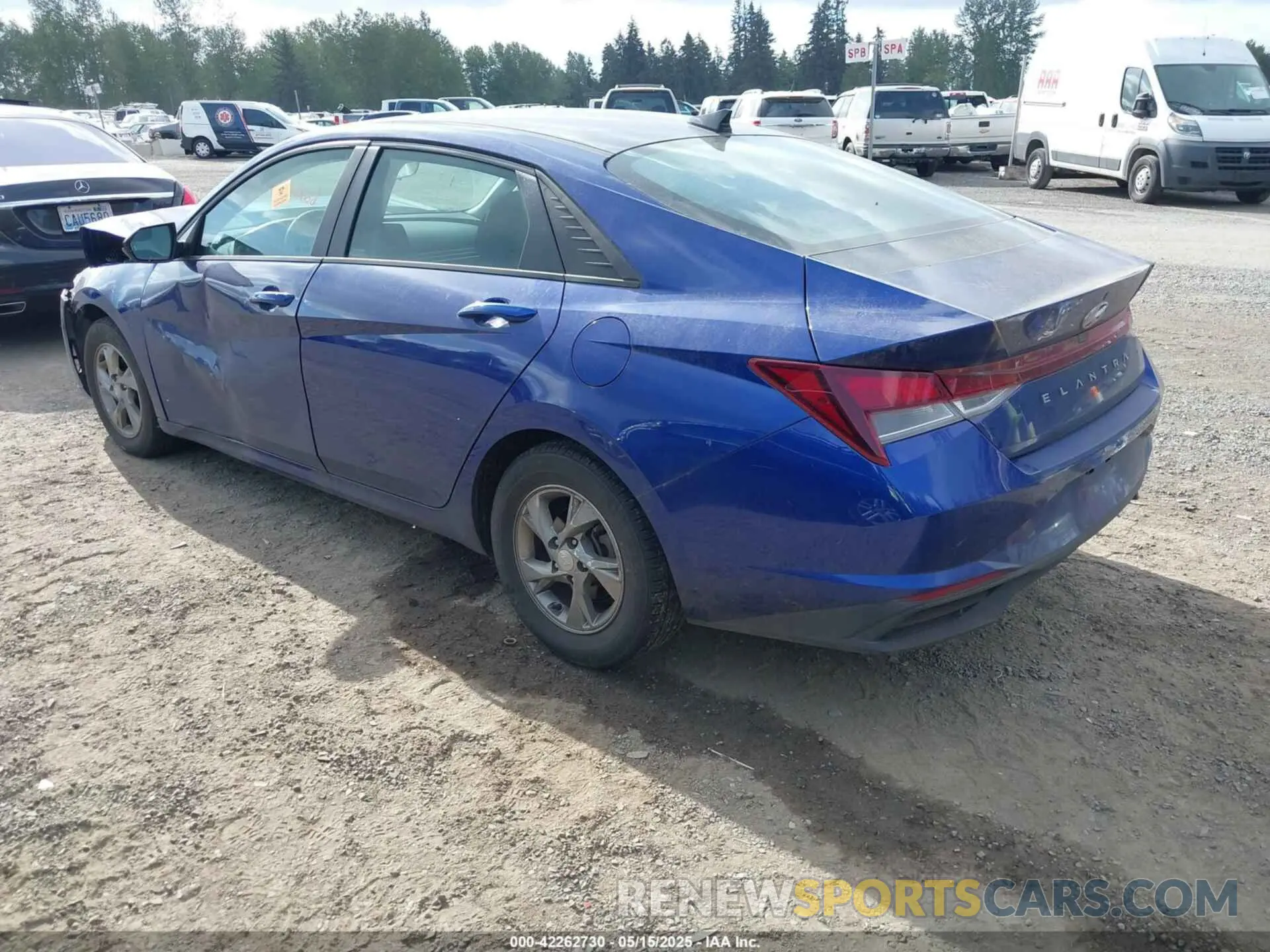 3 fotografías del automóvil dañado 5NPLL4AG5NH078288 HYUNDAI ELANTRA 2022