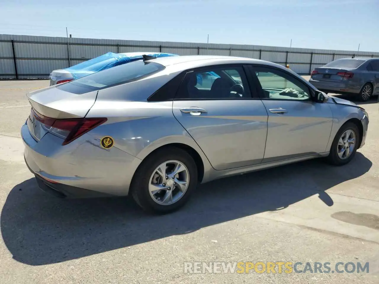 3 fotografías del automóvil dañado 5NPLL4AG9NH077435 HYUNDAI ELANTRA 2022