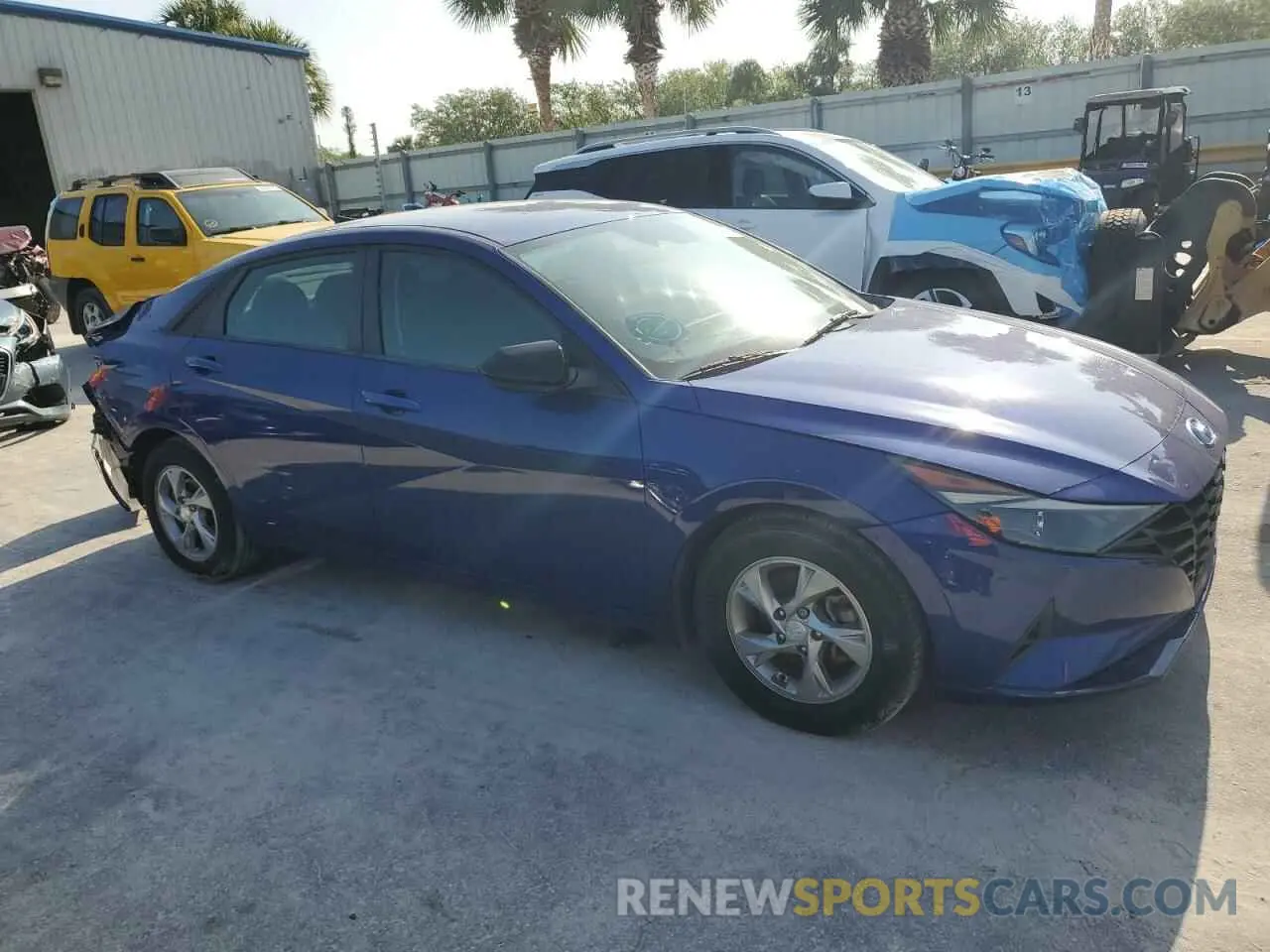 4 fotografías del automóvil dañado 5NPLL4AGXNH079436 HYUNDAI ELANTRA 2022