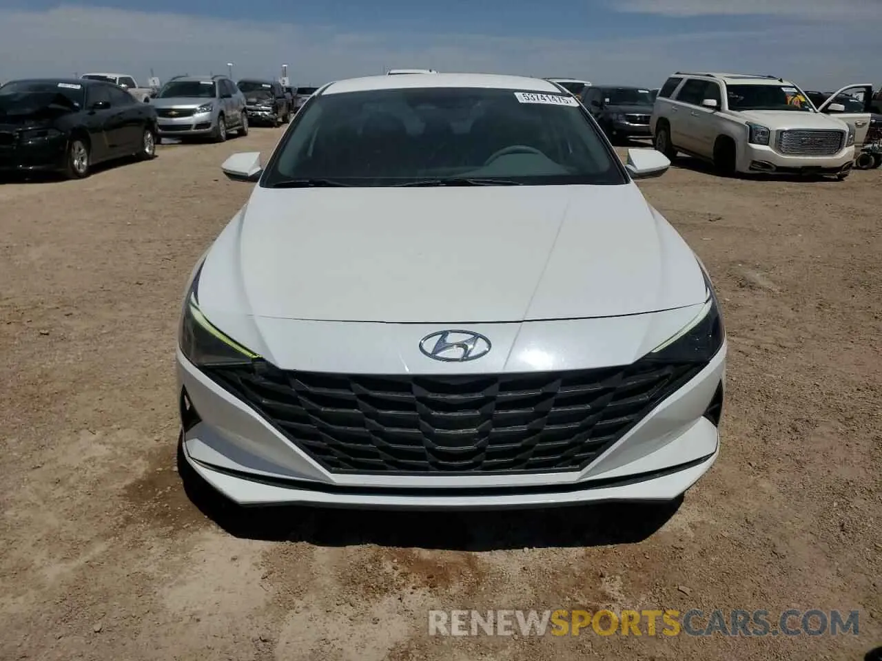 5 fotografías del automóvil dañado 5NPLM4AG0NH060035 HYUNDAI ELANTRA 2022
