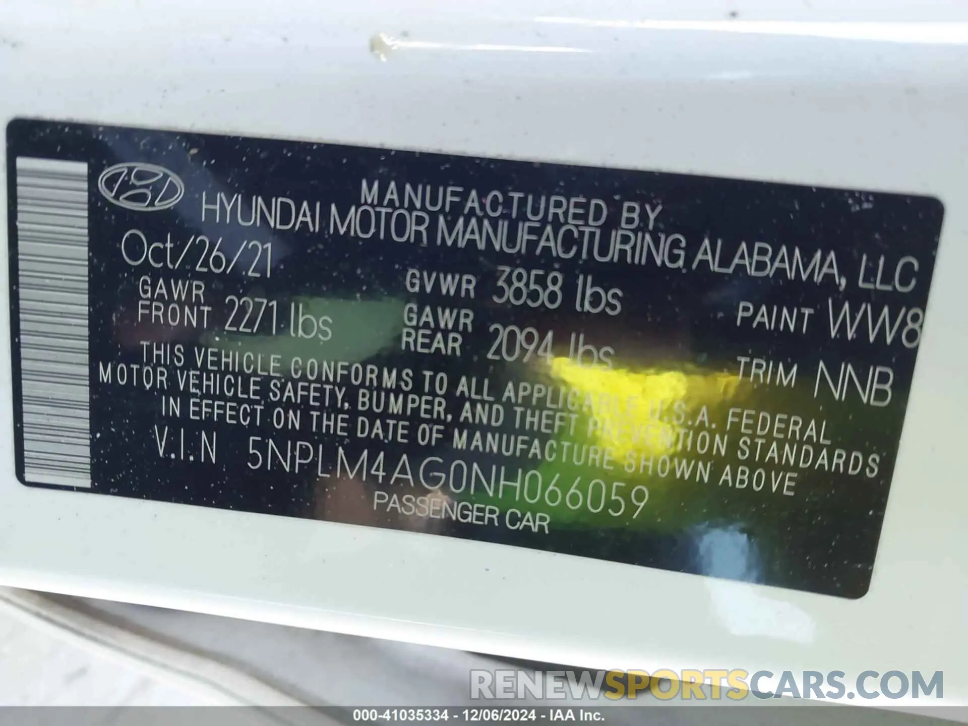 9 fotografías del automóvil dañado 5NPLM4AG0NH066059 HYUNDAI ELANTRA 2022
