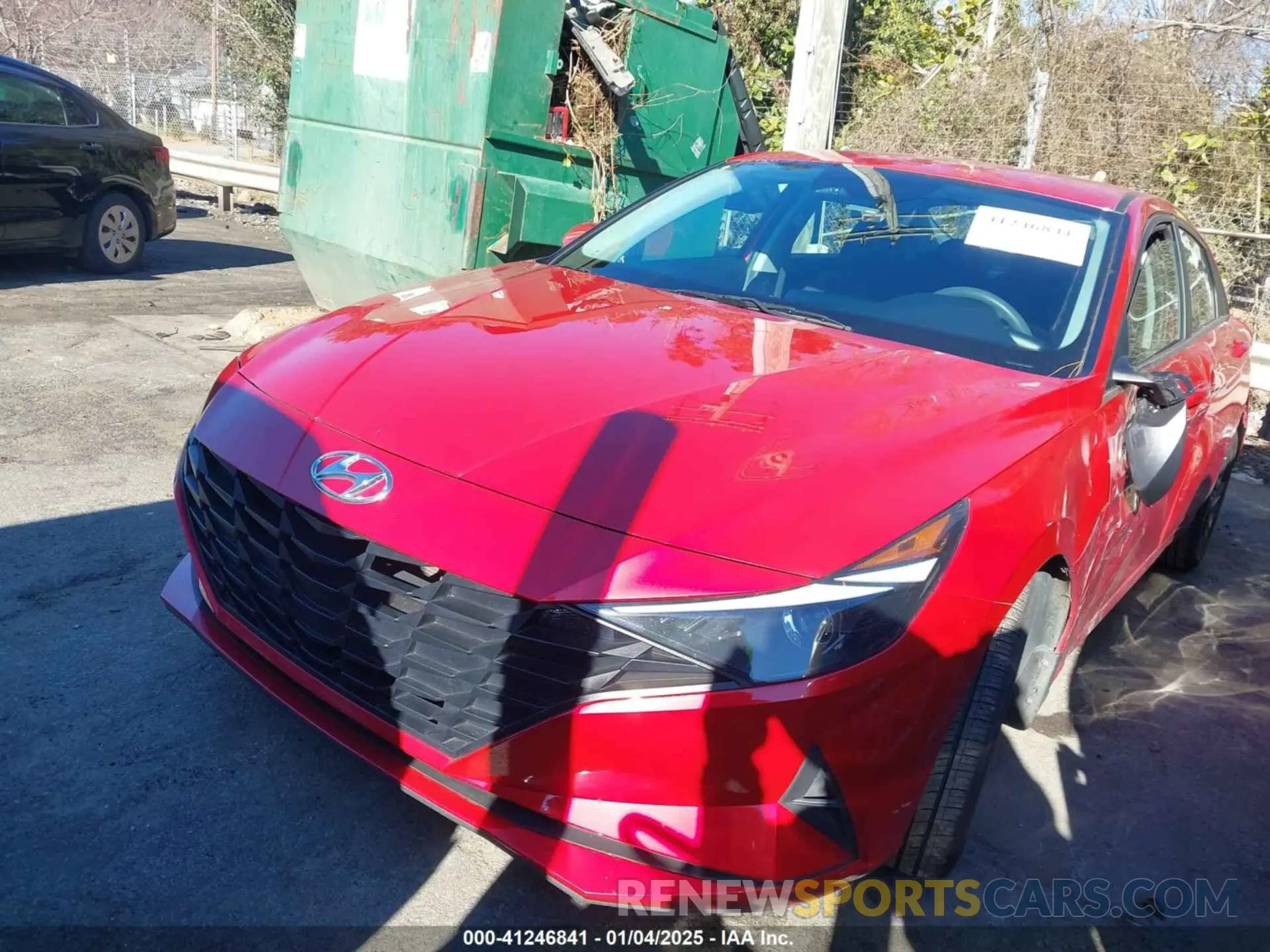 12 fotografías del automóvil dañado 5NPLM4AG0NH070483 HYUNDAI ELANTRA 2022
