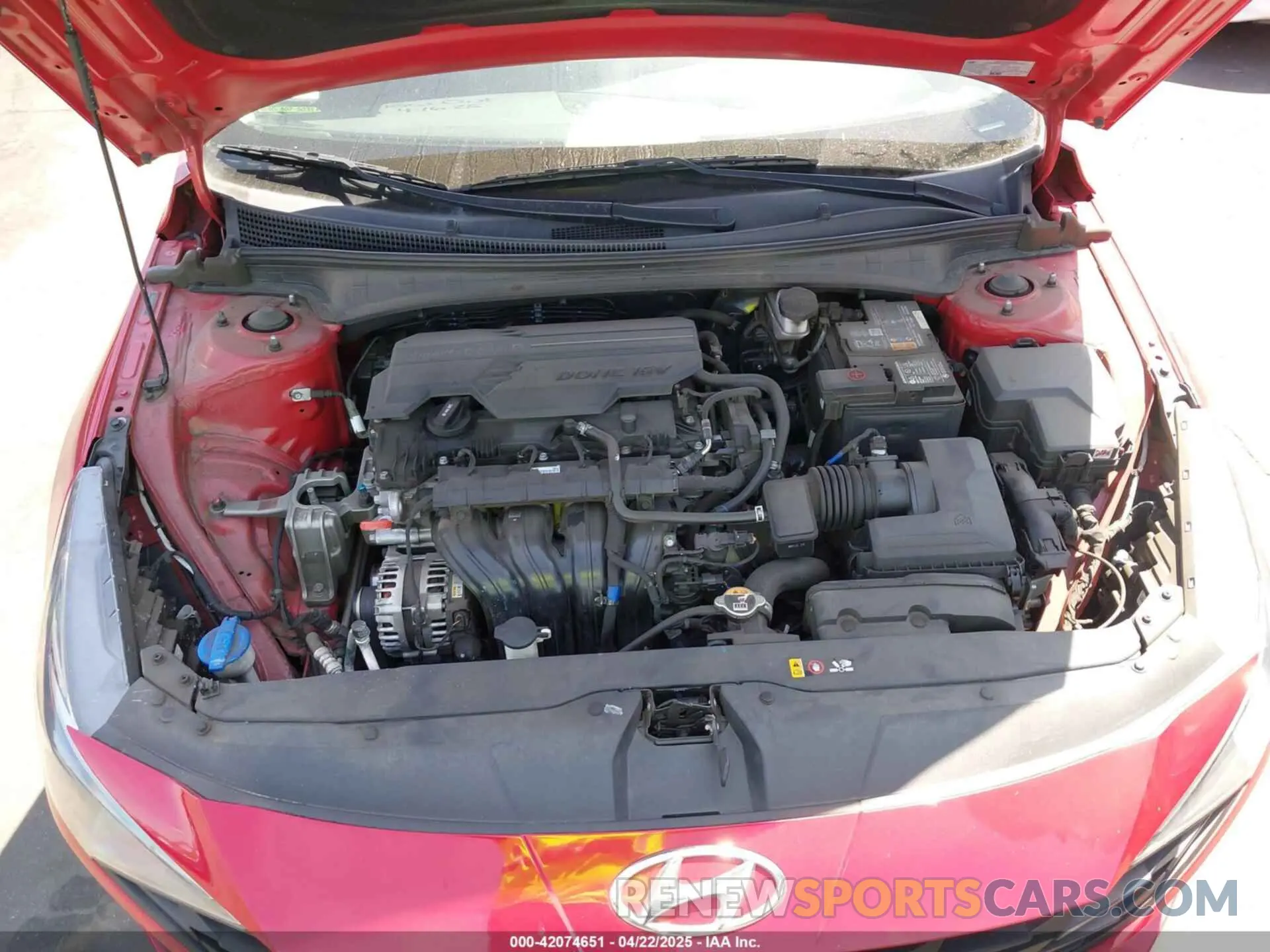 10 fotografías del automóvil dañado 5NPLM4AG3NH064239 HYUNDAI ELANTRA 2022